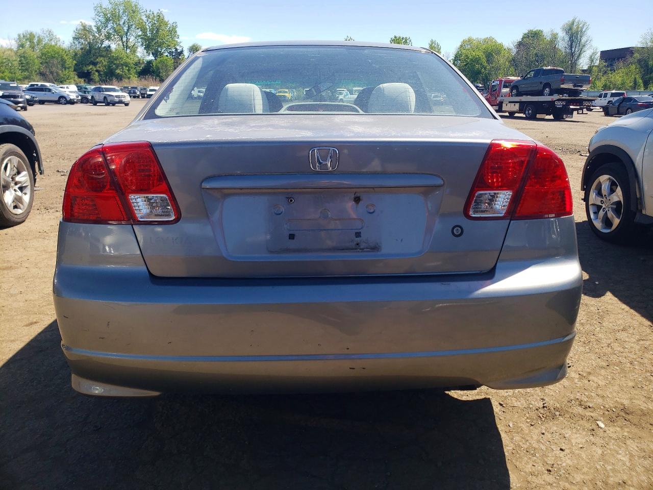 2005 Honda Civic Lx Gray vin: 2HGES16555H593982