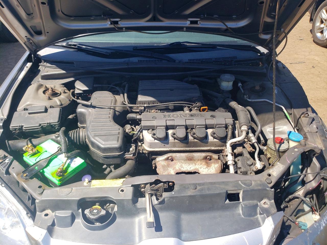 2005 Honda Civic Lx Gray vin: 2HGES16555H593982