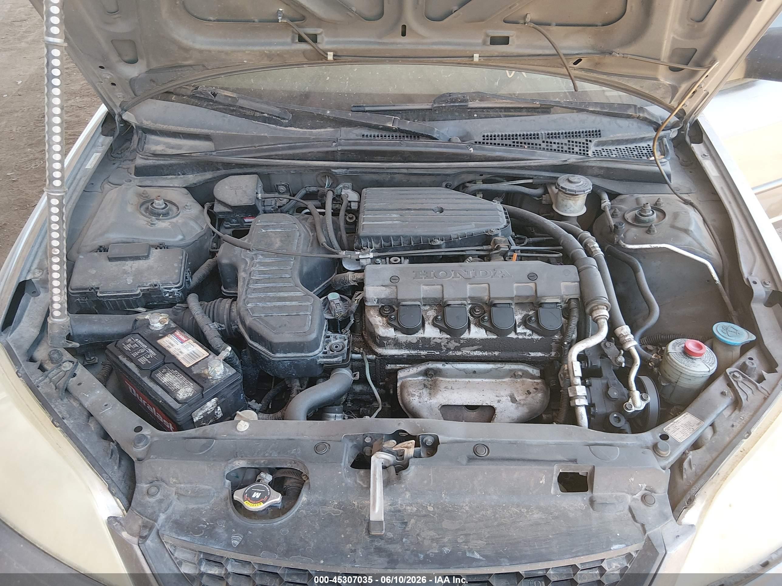 2005 Honda Civic Lx Gray vin: 2HGES16555H602843