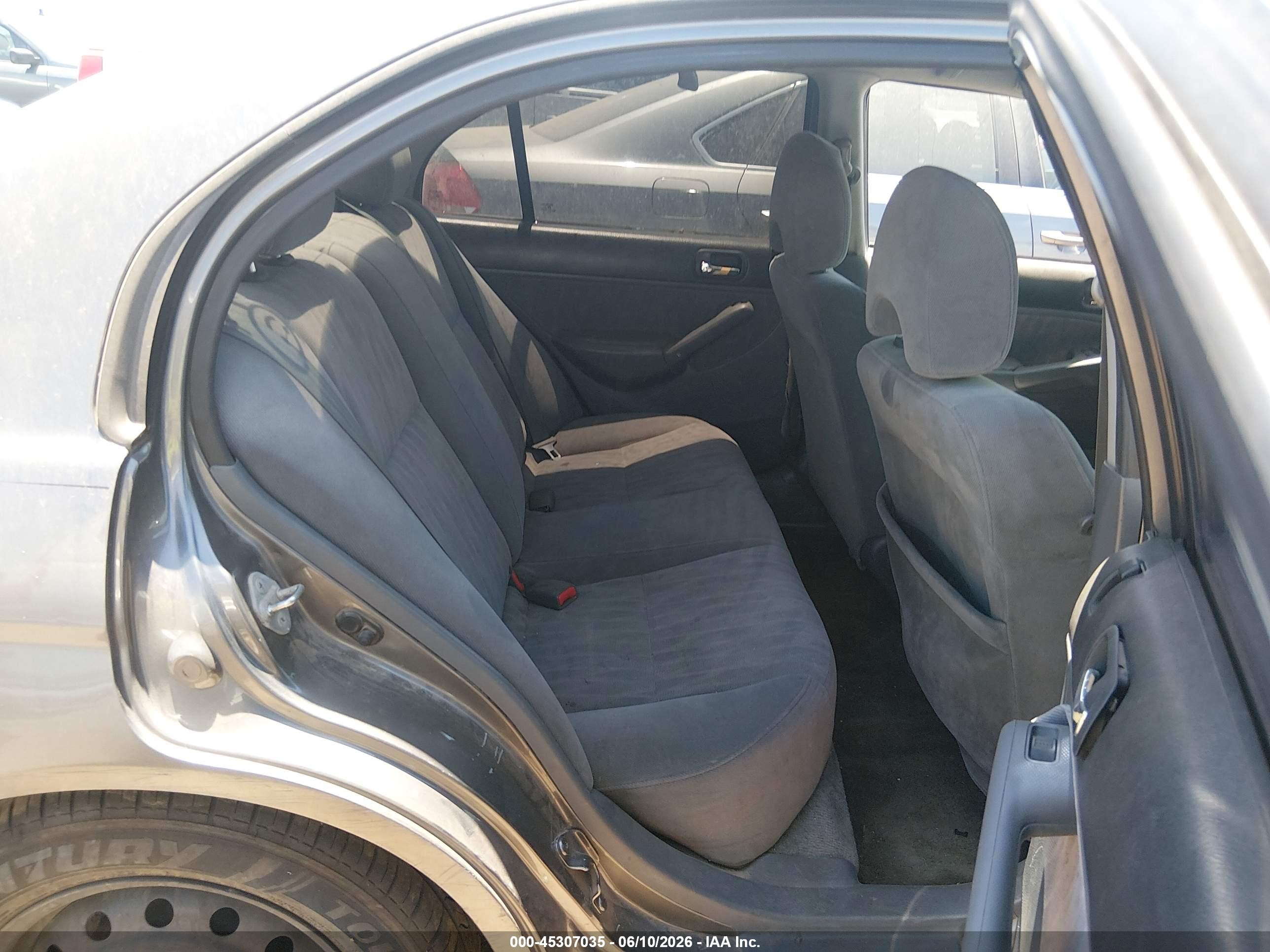 2005 Honda Civic Lx Gray vin: 2HGES16555H602843