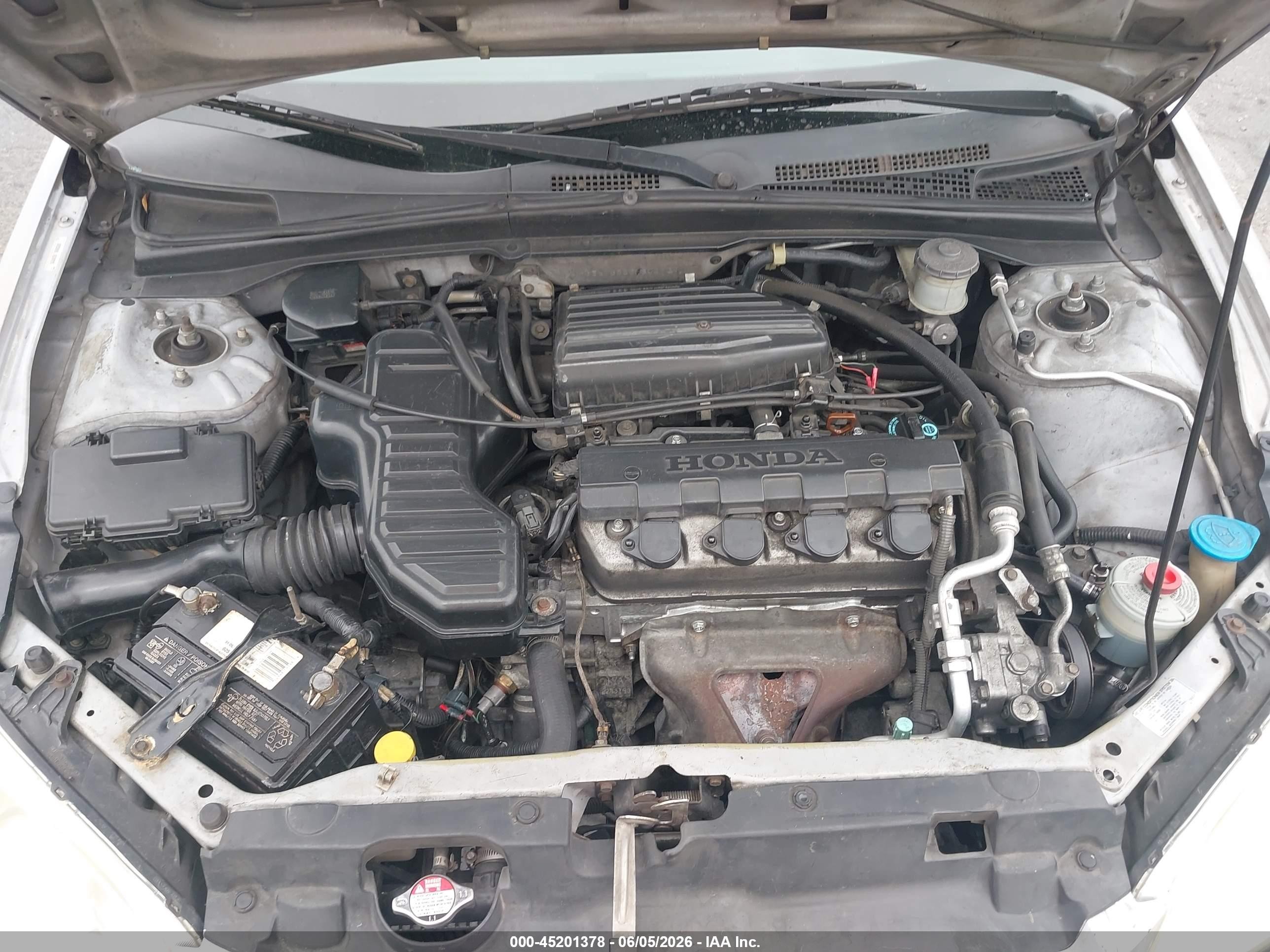 2005 Honda Civic Lx Silver vin: 2HGES16555H602938