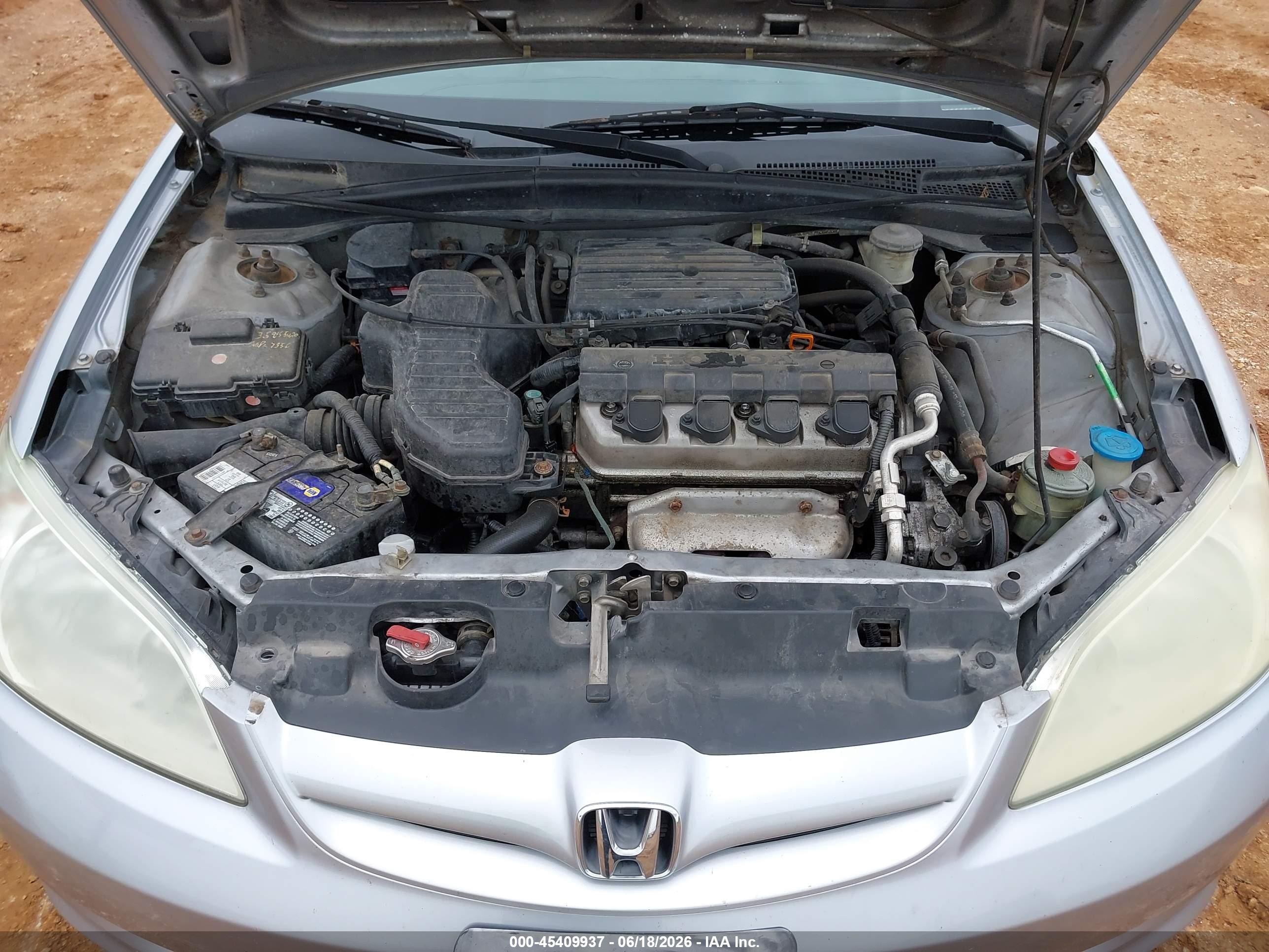 2005 Honda Civic Lx Silver vin: 2HGES16555H623398