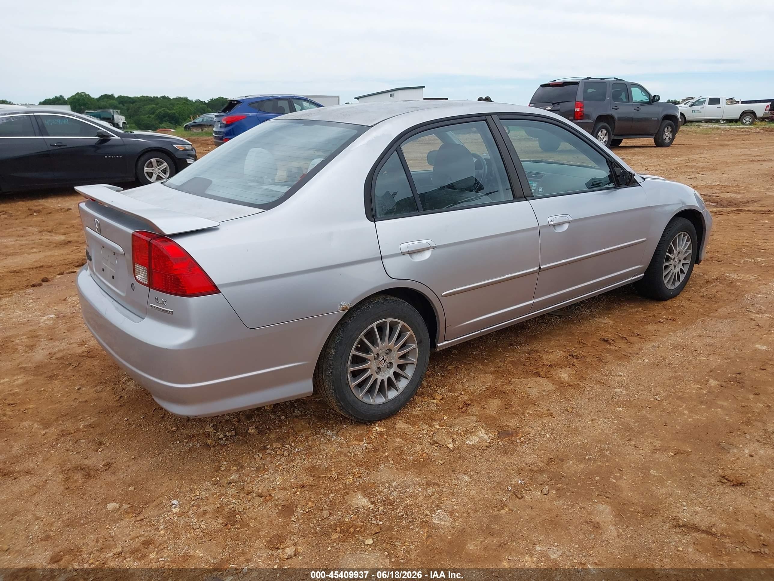 2005 Honda Civic Lx Silver vin: 2HGES16555H623398