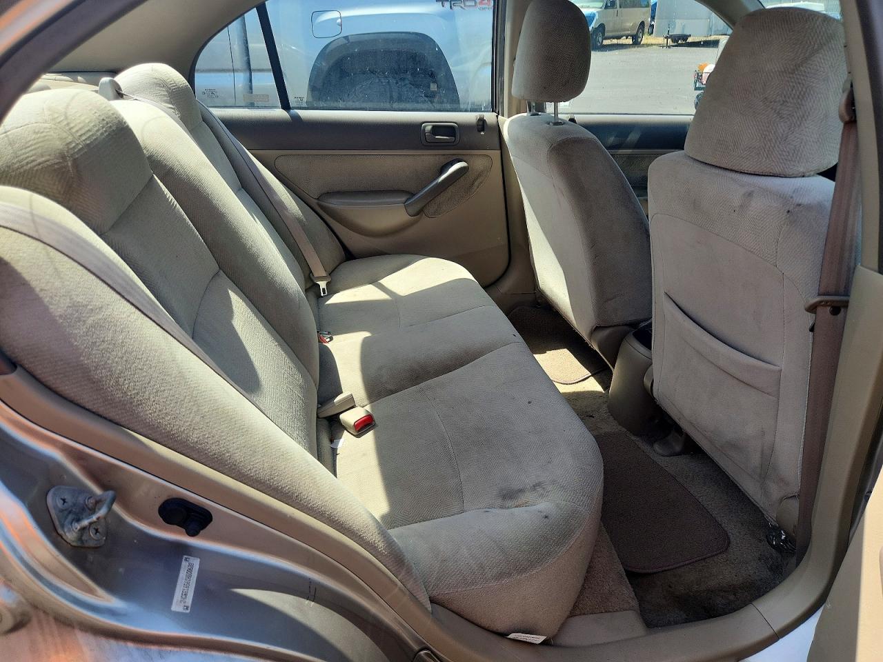 2001 Honda Civic Lx Beige vin: 2HGES16561H600688