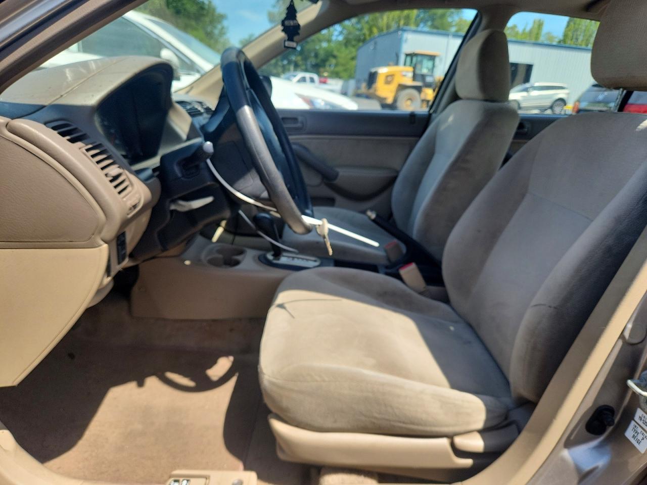 2001 Honda Civic Lx Beige vin: 2HGES16561H600688
