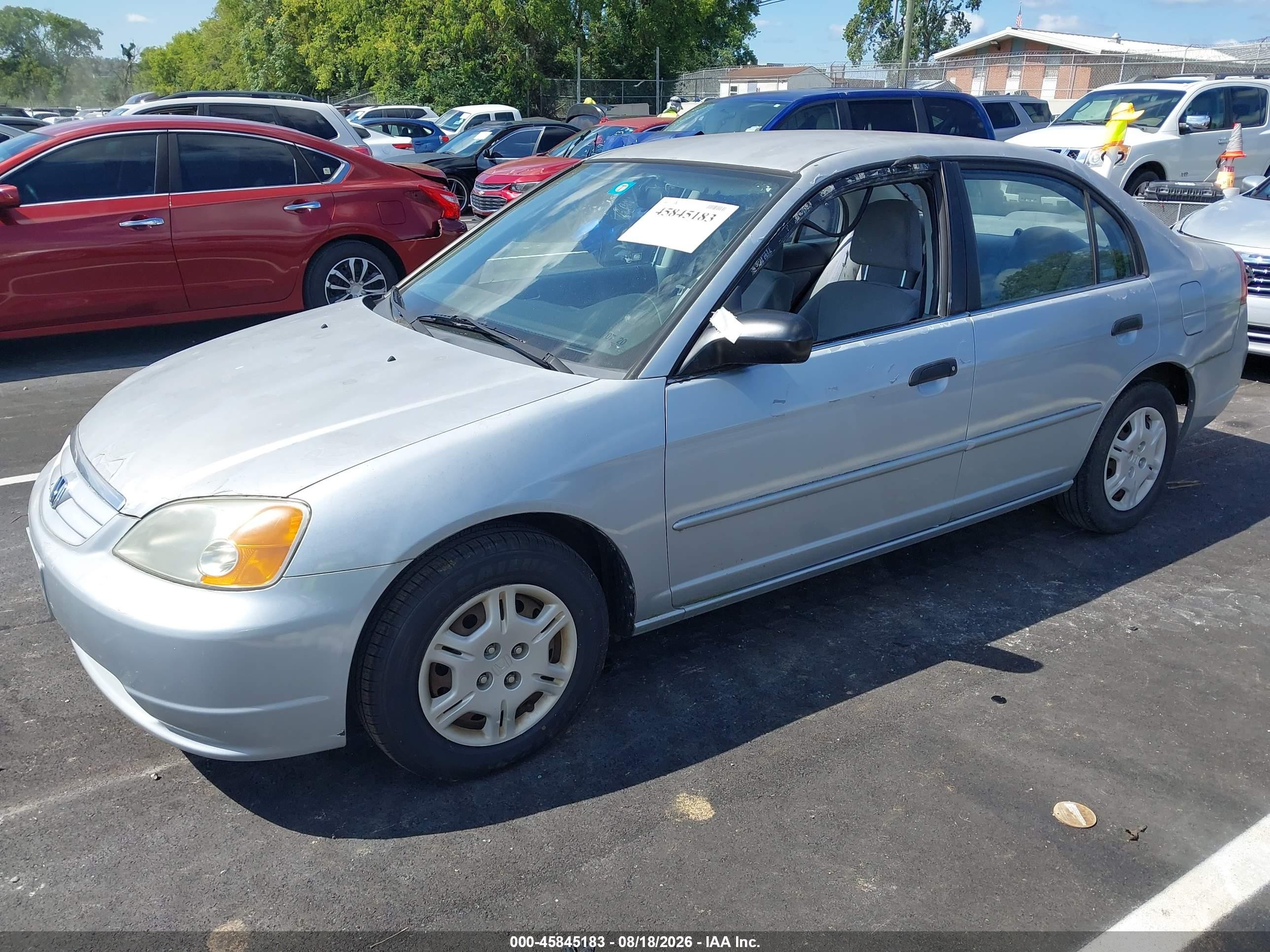 2001 Honda Civic Lx Silver vin: 2HGES16561H612372