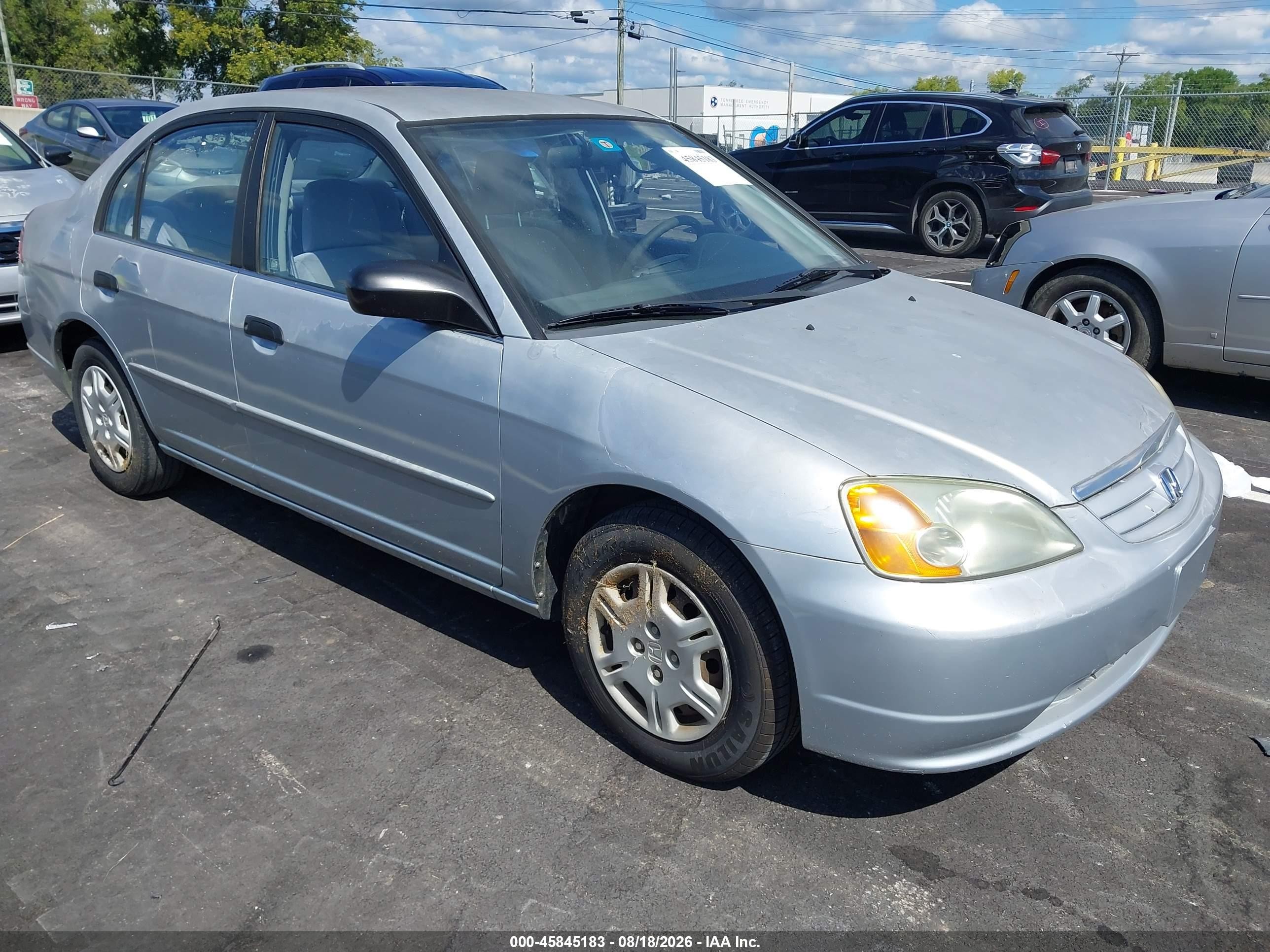 2001 Honda Civic Lx Silver vin: 2HGES16561H612372