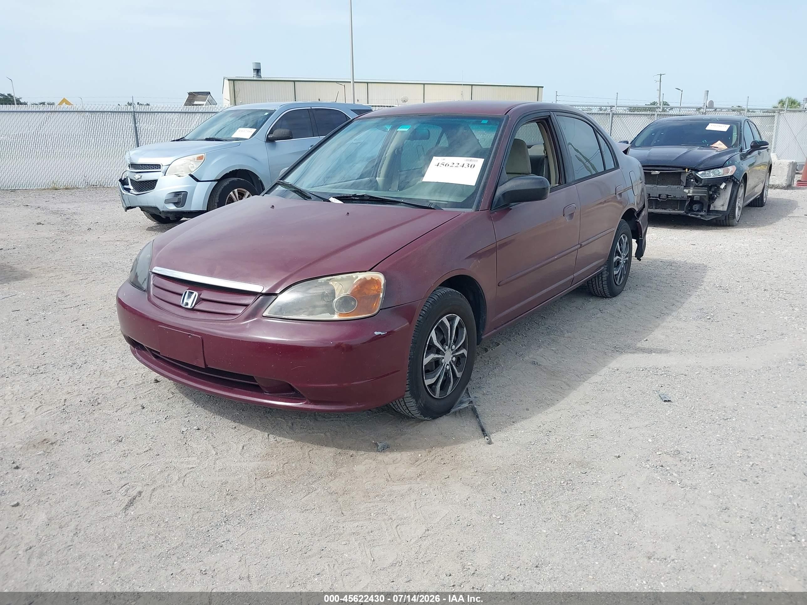 2002 Honda Civic Lx Purple vin: 2HGES16562H538159