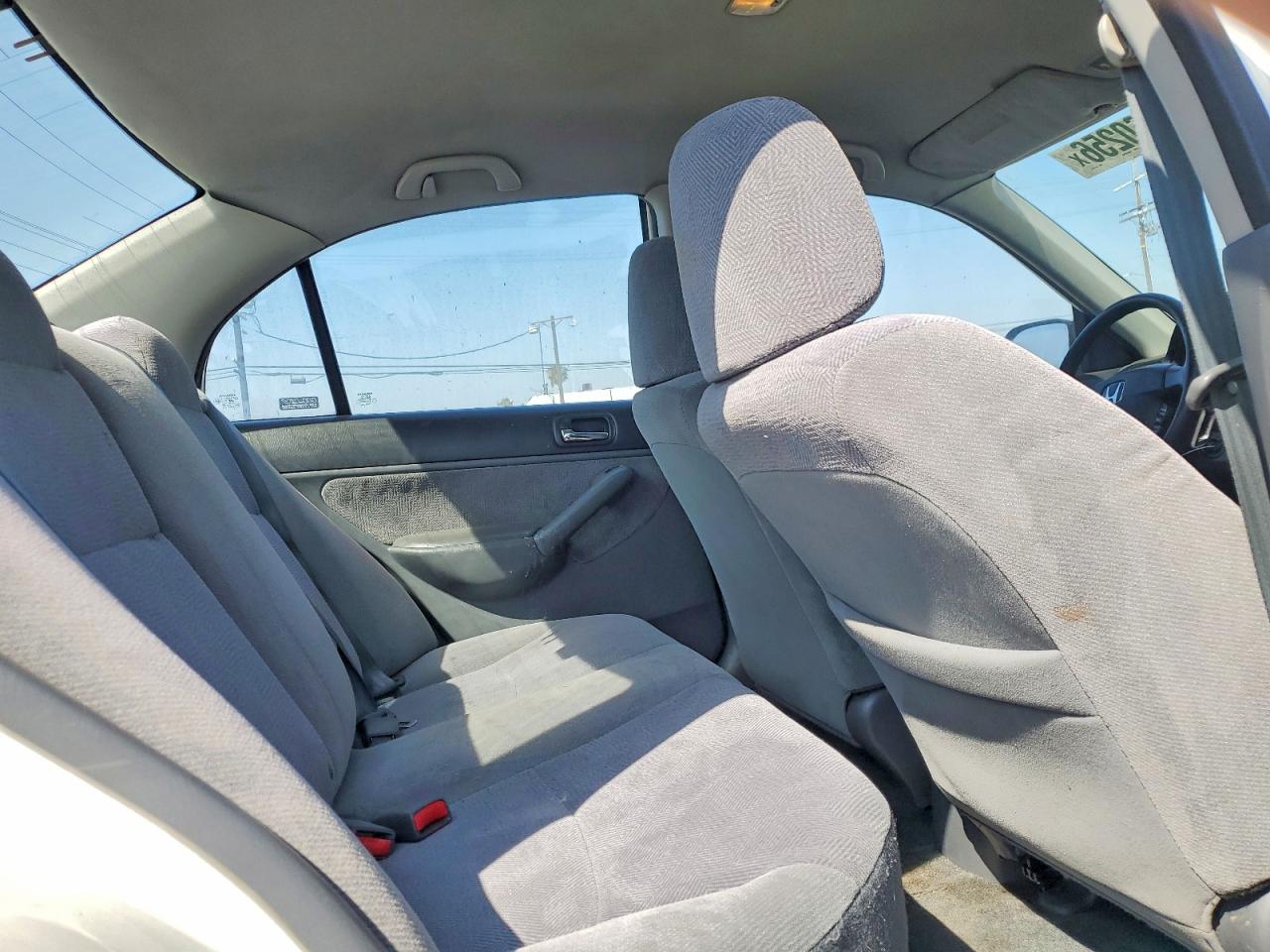 2002 Honda Civic Lx White vin: 2HGES16562H541420