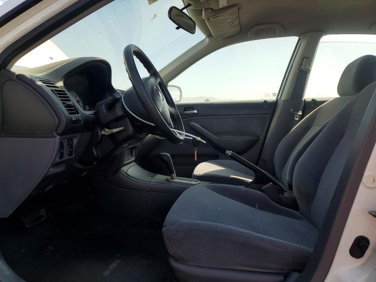 2002 Honda Civic Lx White vin: 2HGES16562H541420