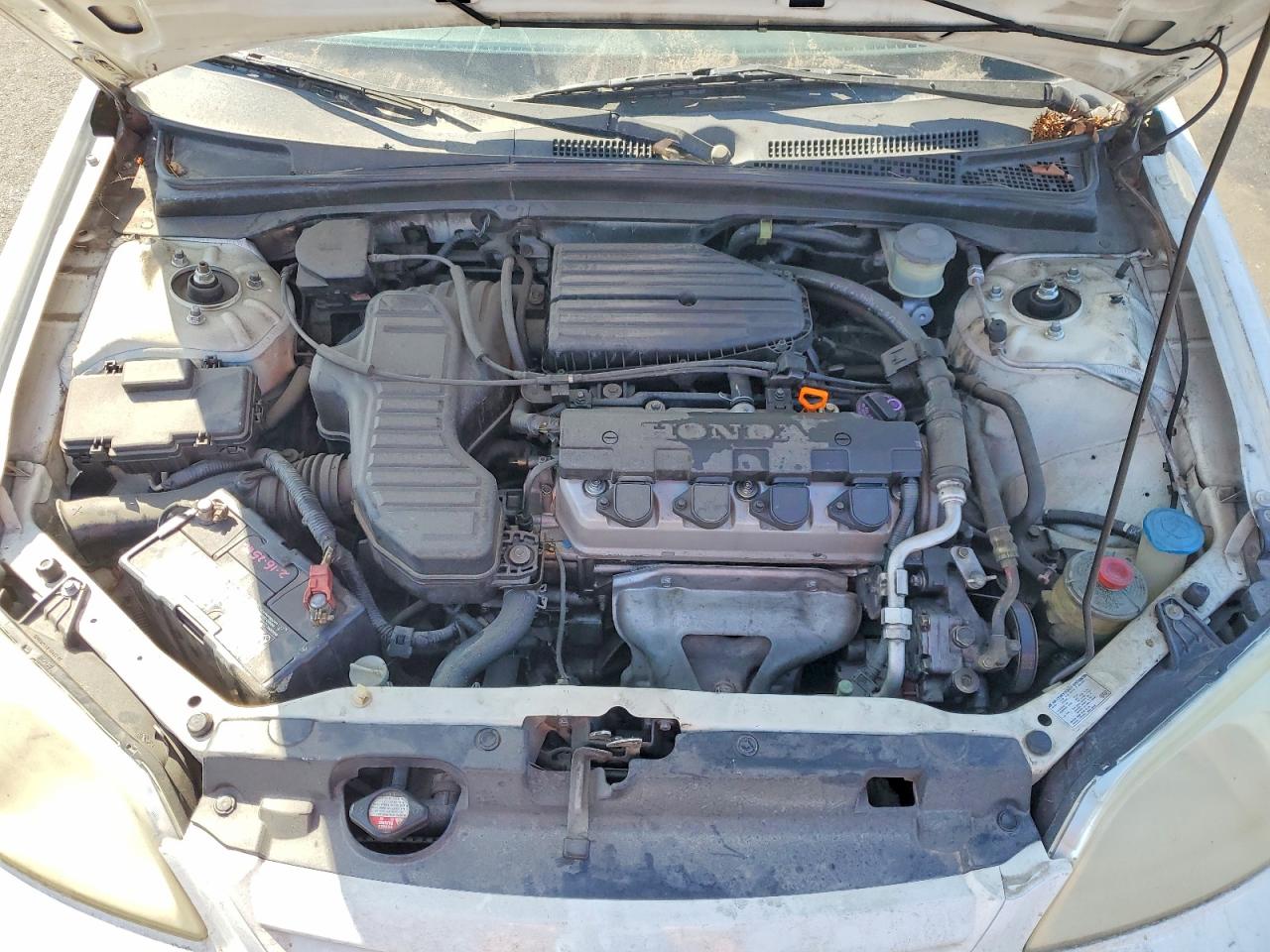 2002 Honda Civic Lx White vin: 2HGES16562H541420