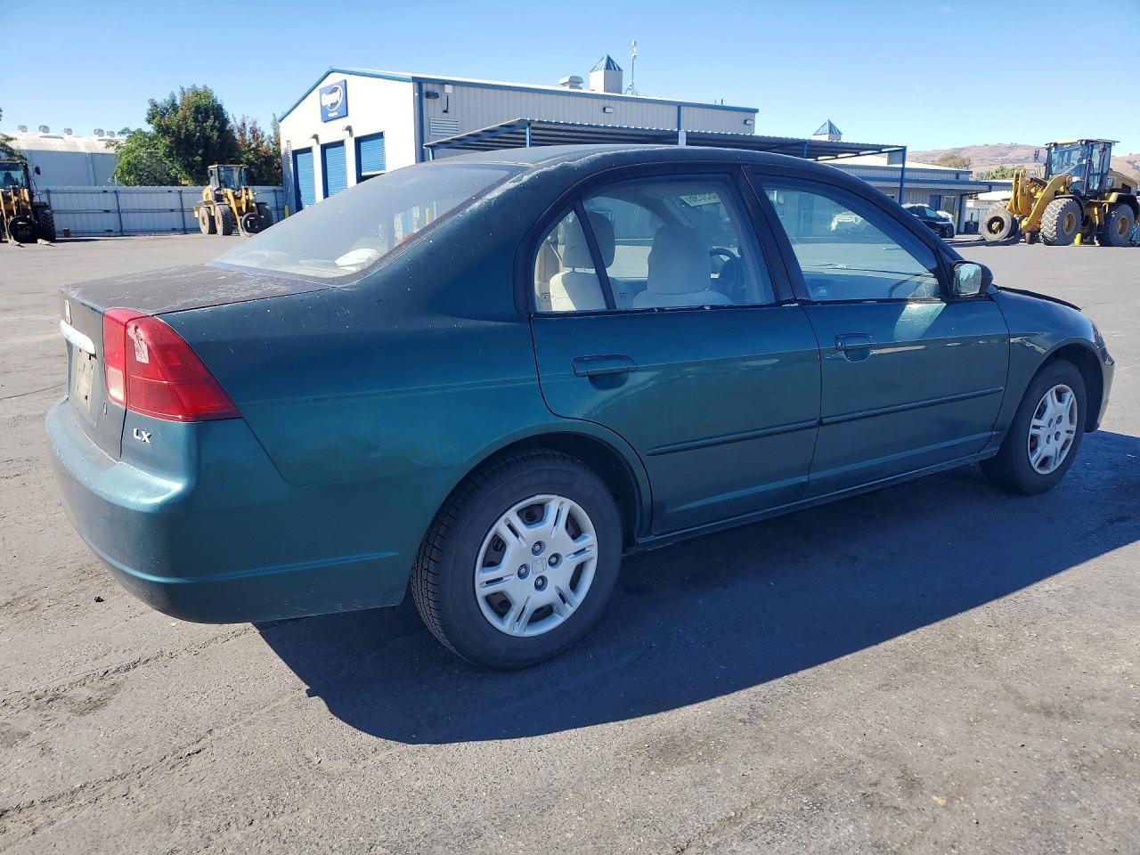 2002 Honda Civic Lx Green vin: 2HGES16562H543846