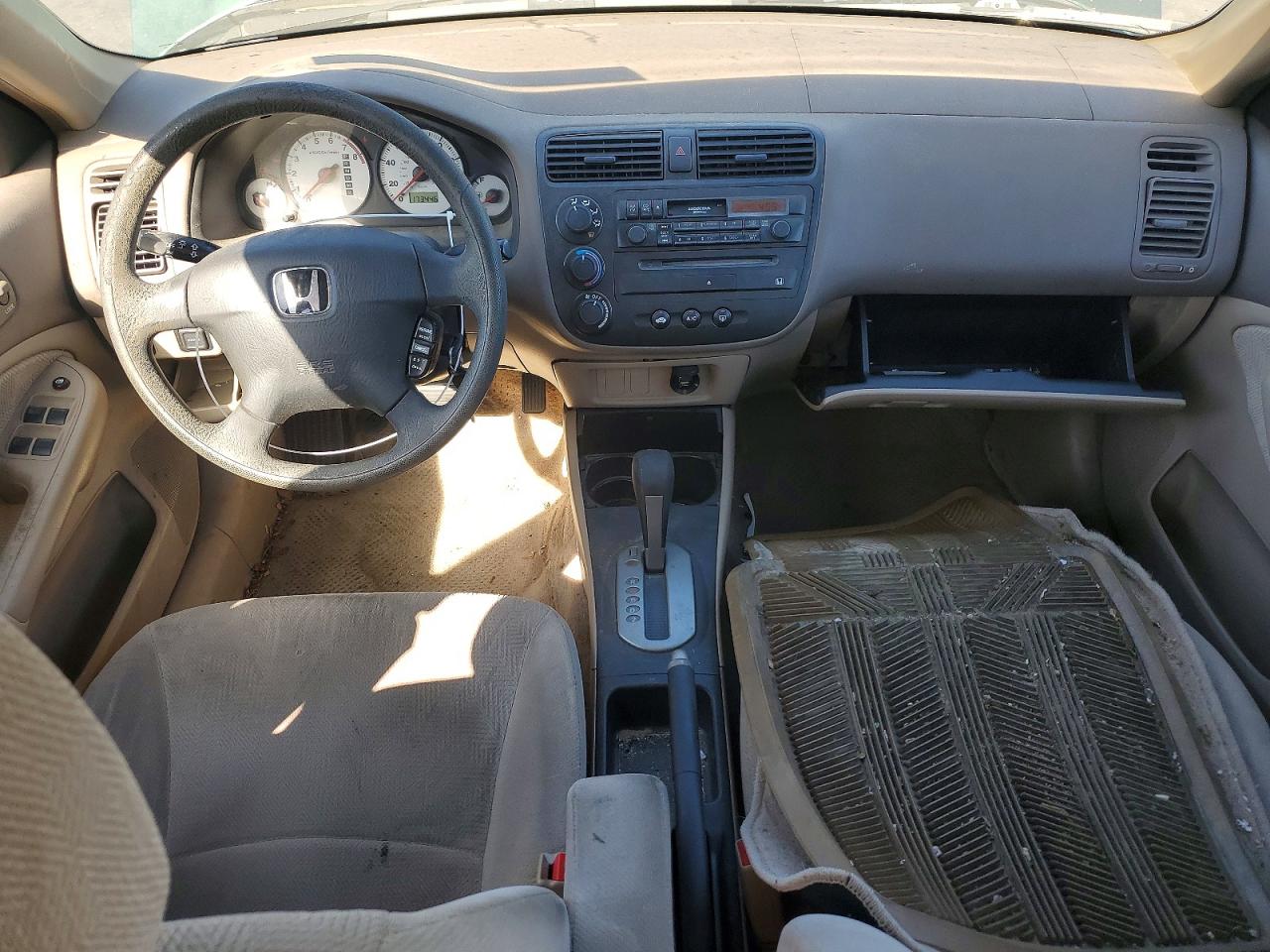 2002 Honda Civic Lx Green vin: 2HGES16562H543846