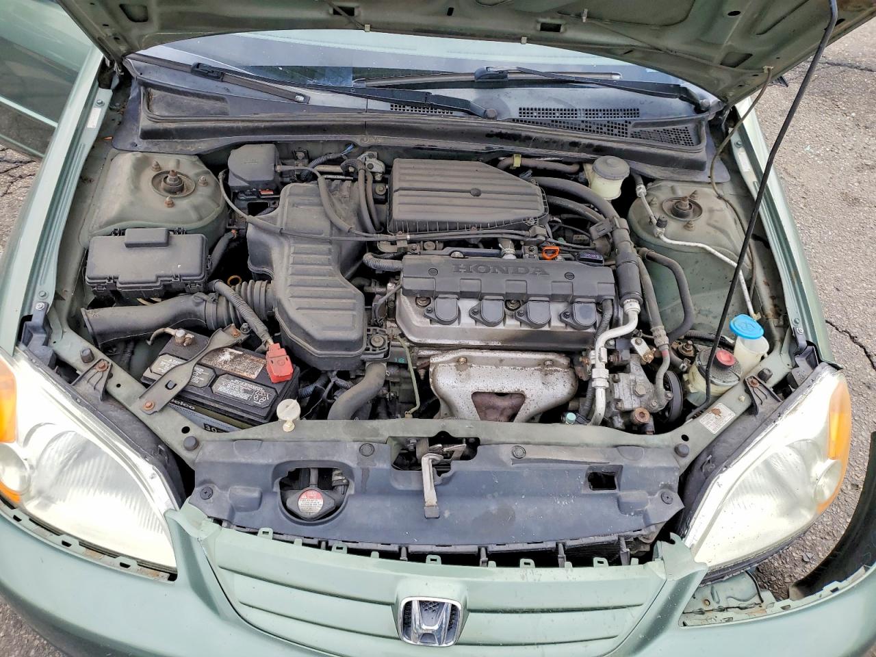 2003 Honda Civic Green vin: 2HGES16563H527714