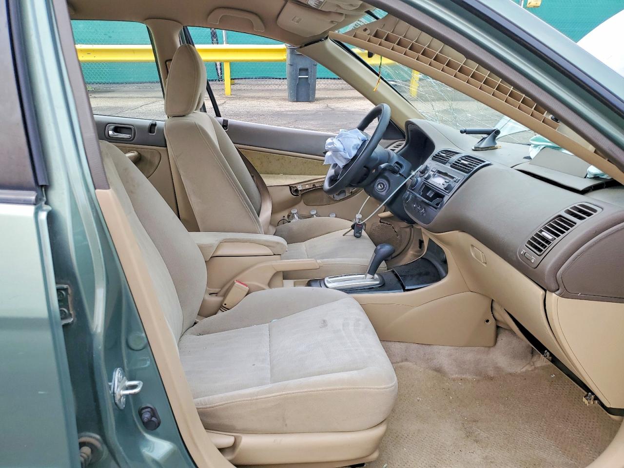 2003 Honda Civic Green vin: 2HGES16563H527714
