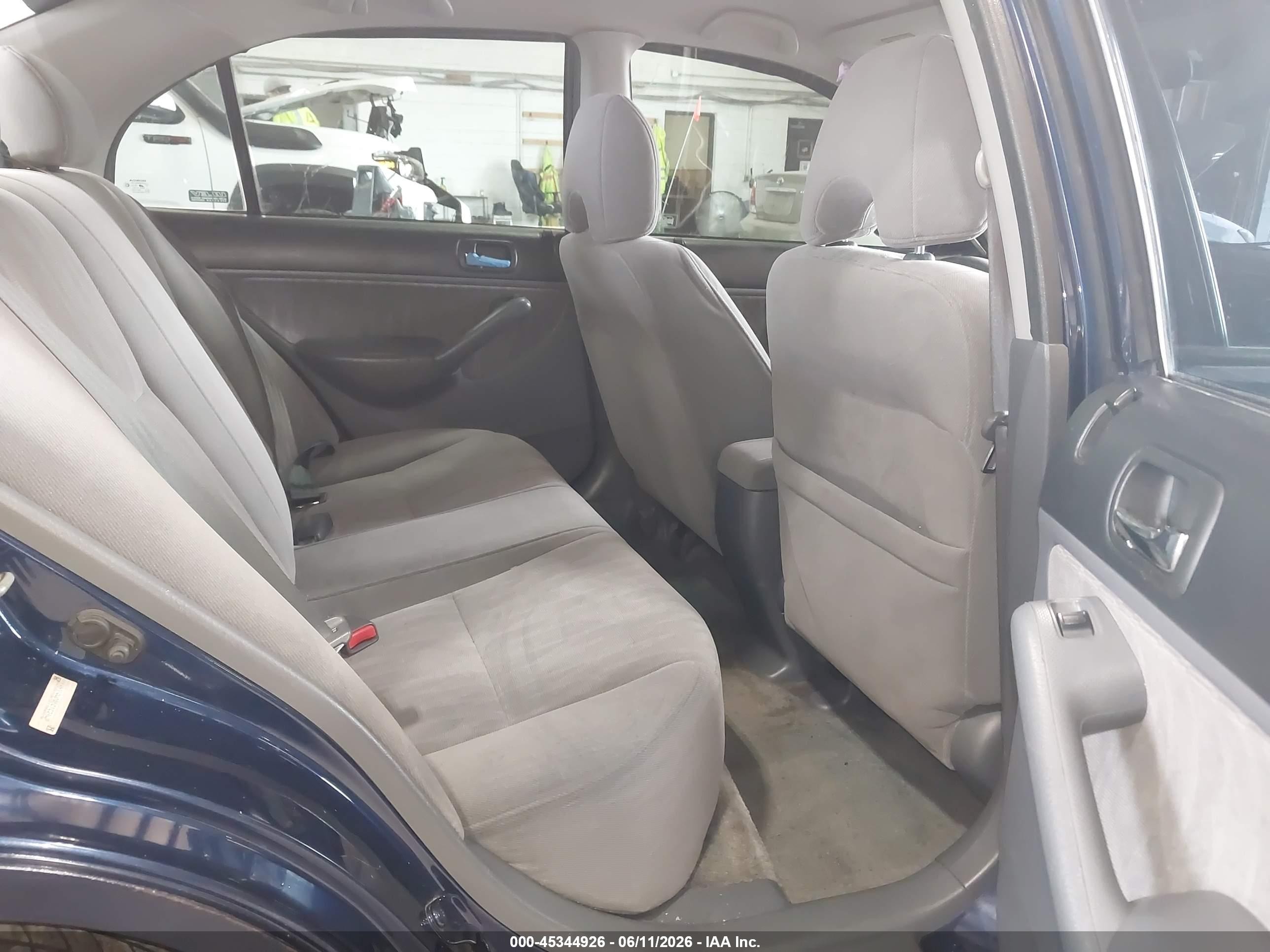 2003 Honda Civic Lx Blue vin: 2HGES16563H600497