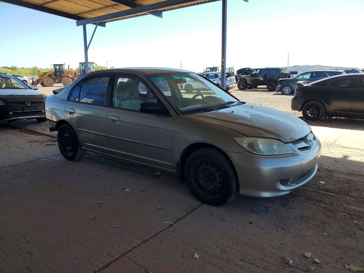 2004 Honda Civic Lx Tan vin: 2HGES16564H549066