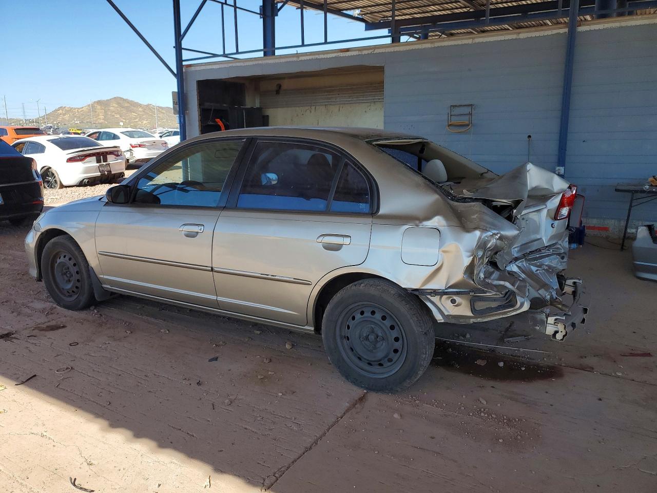 2004 Honda Civic Lx Tan vin: 2HGES16564H549066