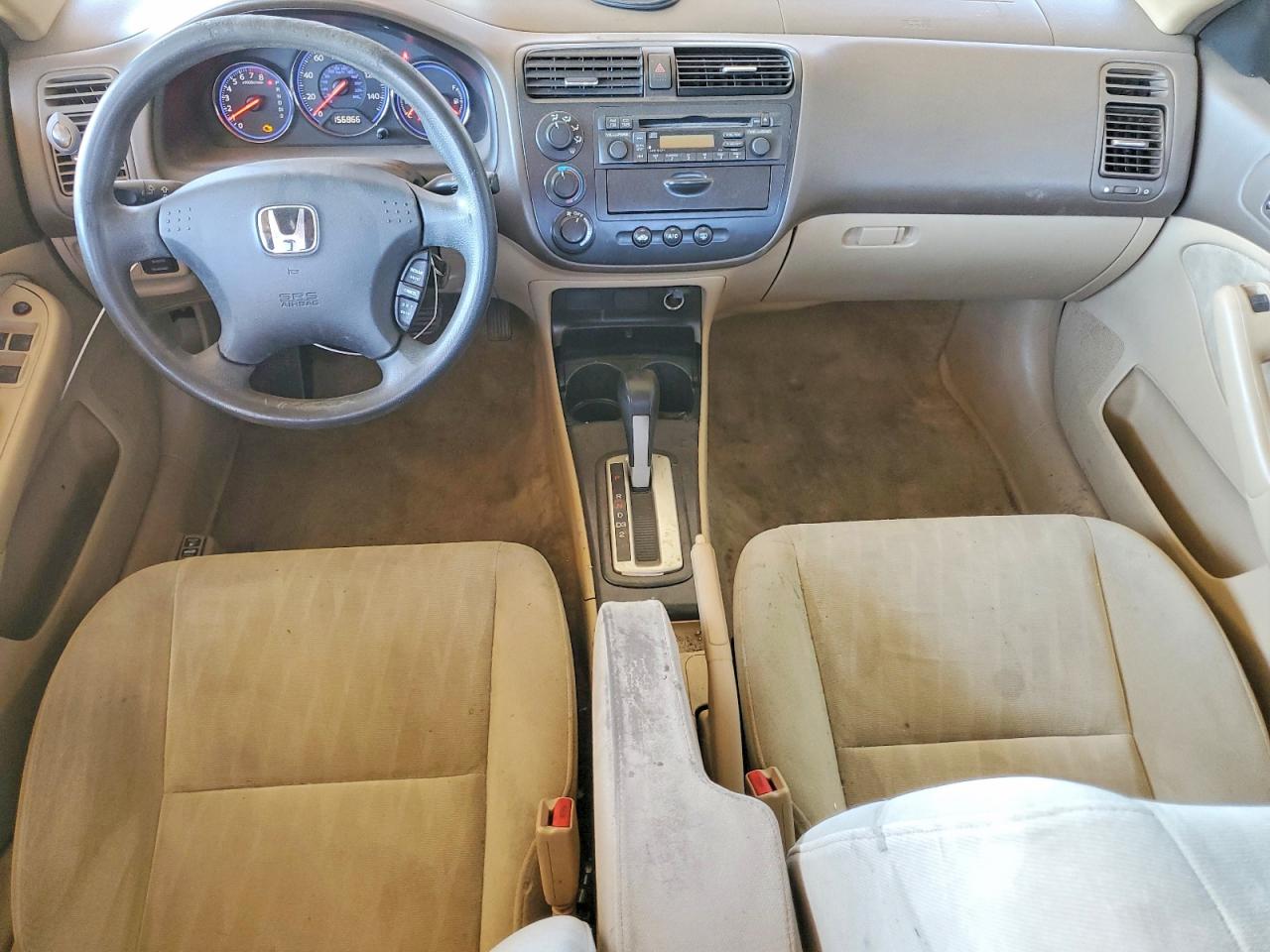 2004 Honda Civic Lx Tan vin: 2HGES16564H549066