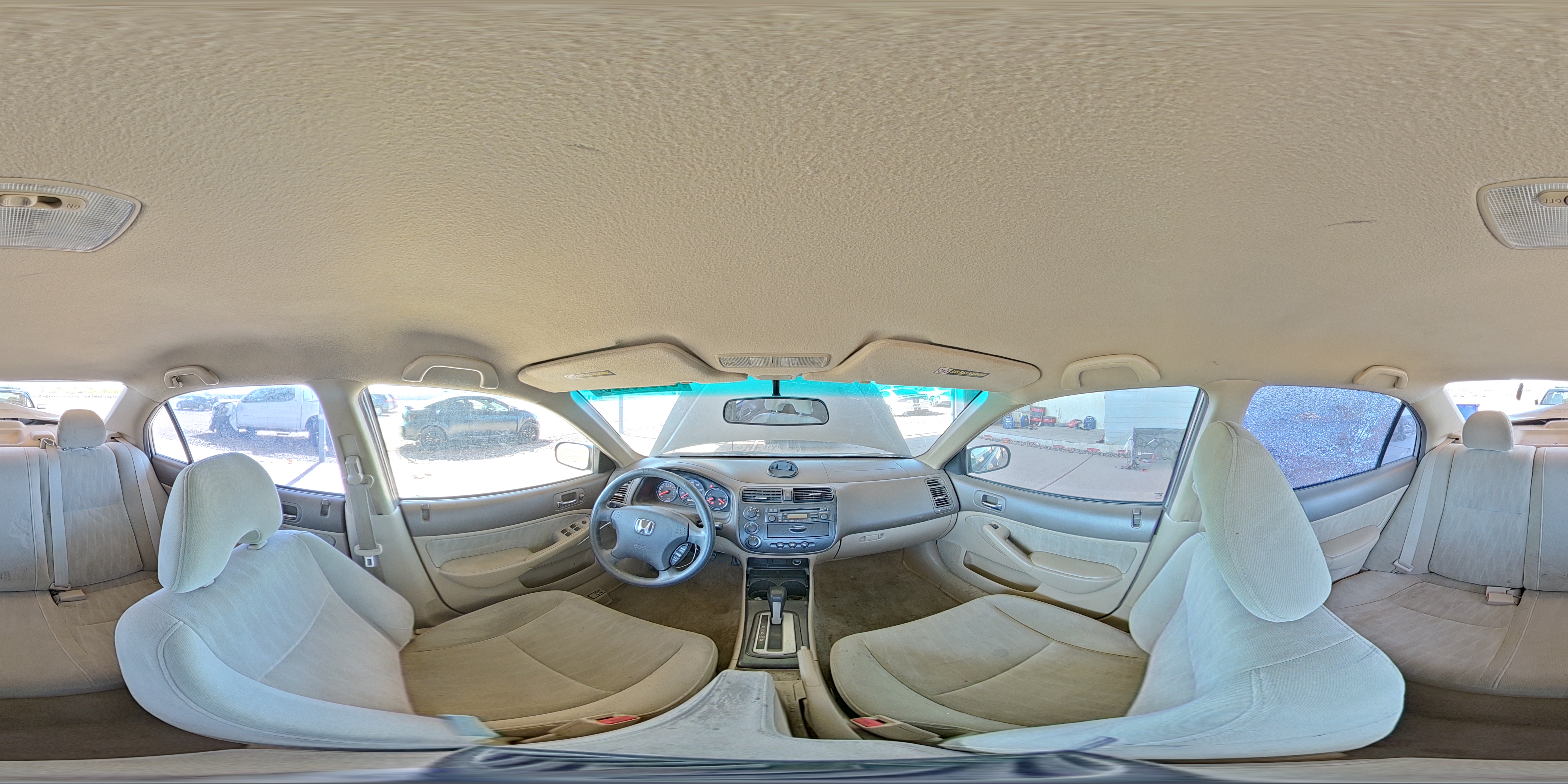 2004 Honda Civic Lx Tan vin: 2HGES16564H549066