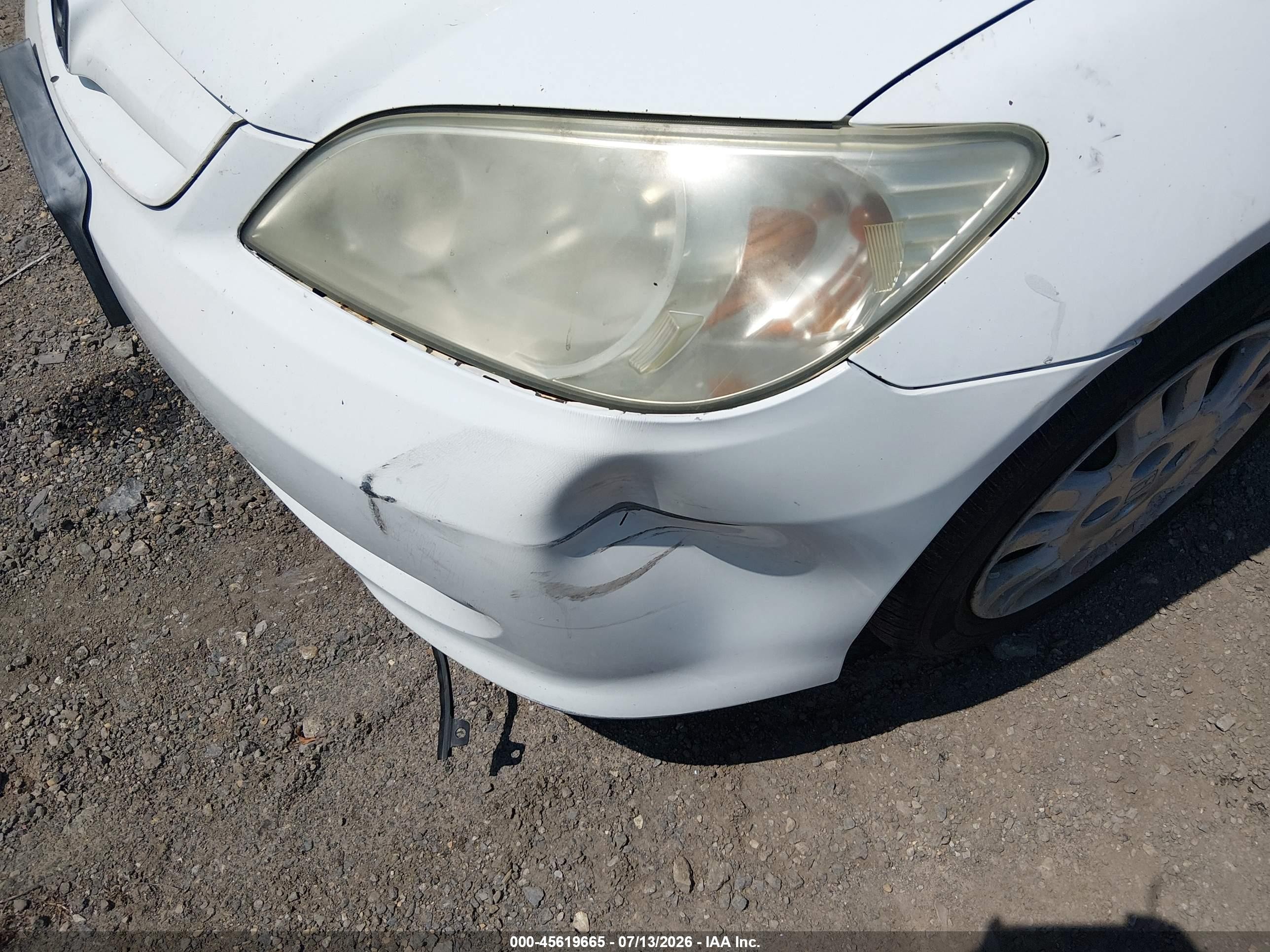 2004 Honda Civic Lx White vin: 2HGES16564H596775