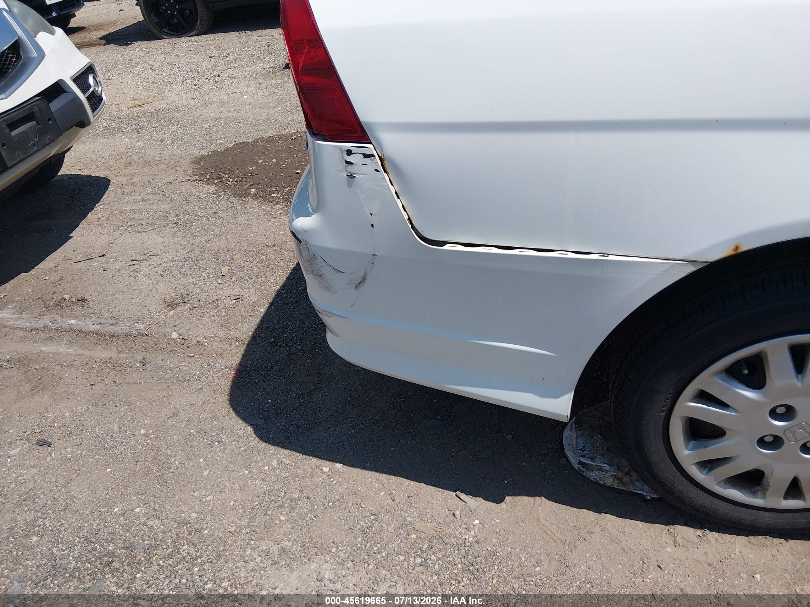 2004 Honda Civic Lx White vin: 2HGES16564H596775
