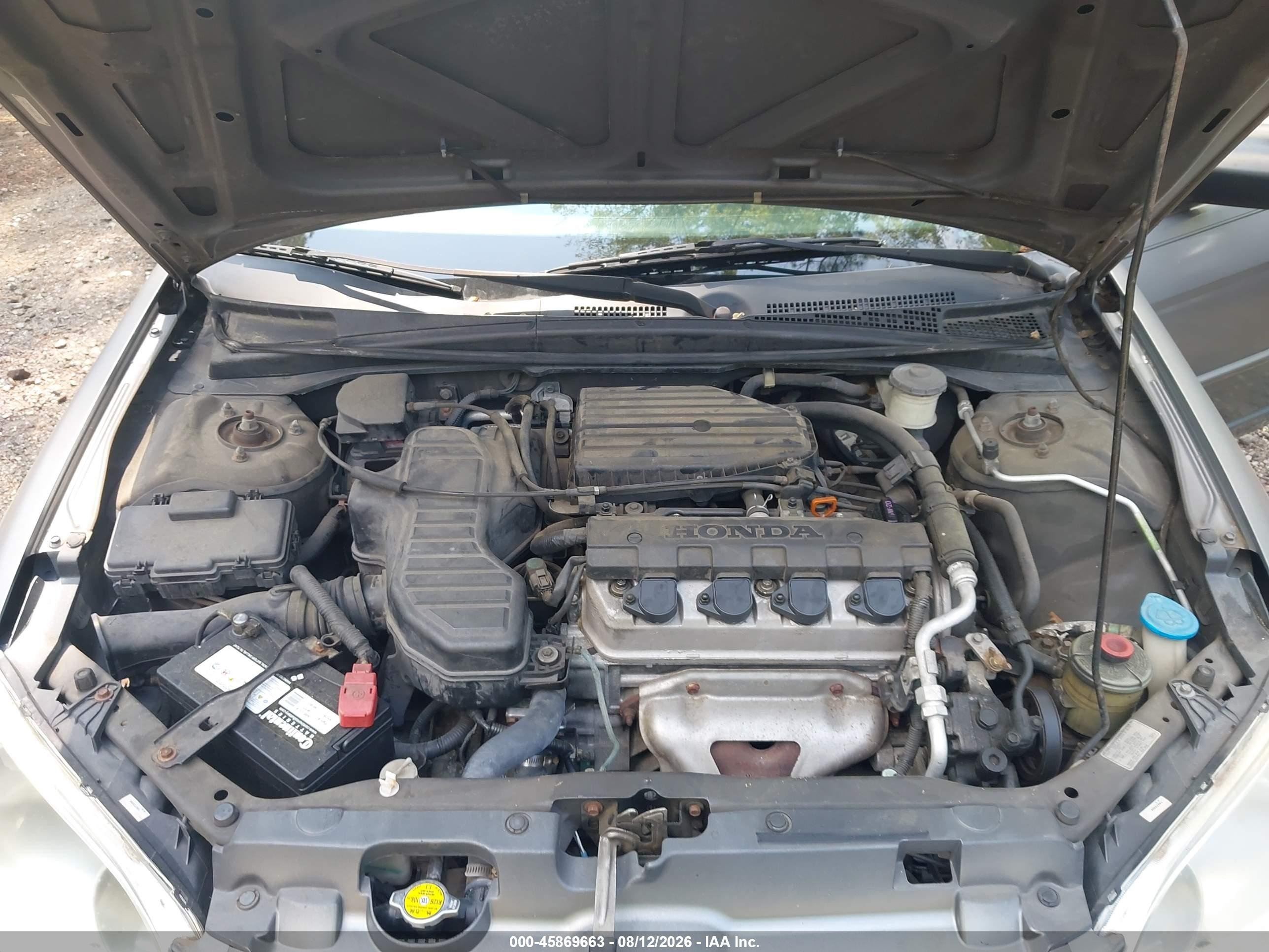 2004 Honda Civic Lx Gray vin: 2HGES16564H618211