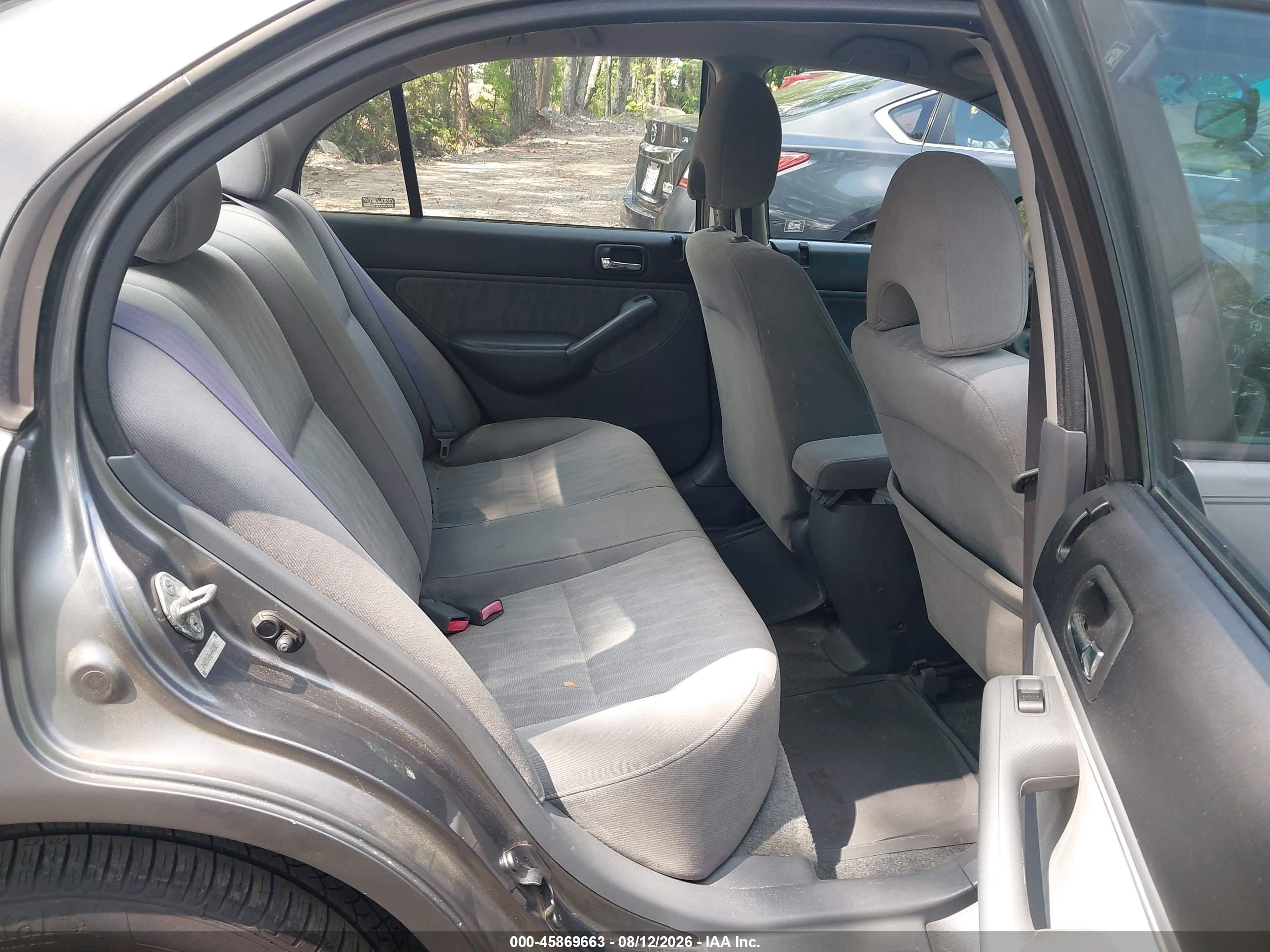 2004 Honda Civic Lx Gray vin: 2HGES16564H618211
