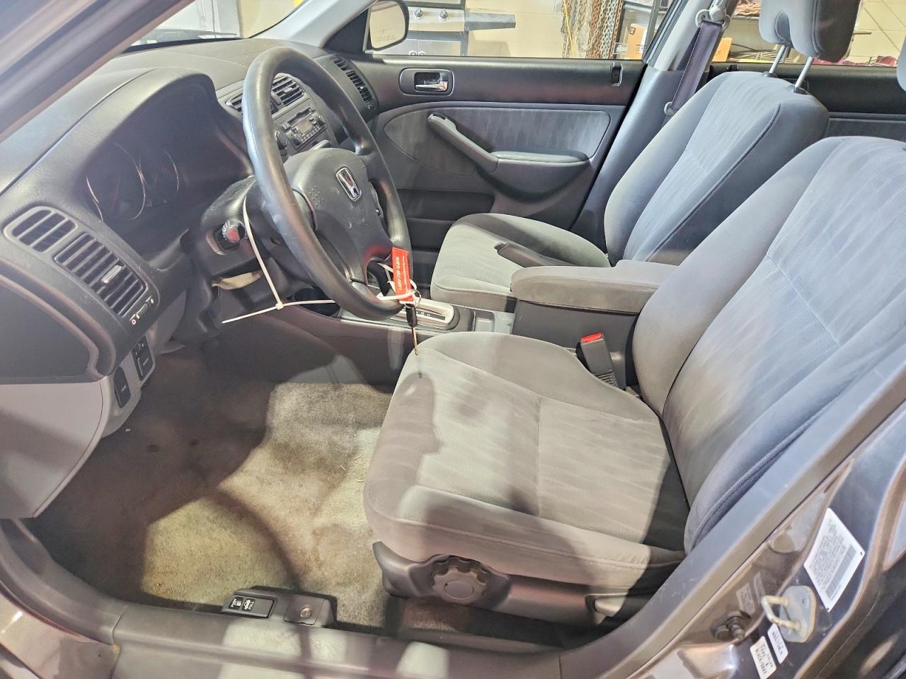 2005 Honda Civic Lx Gray vin: 2HGES16565H515436