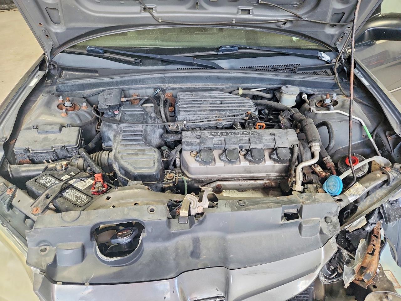 2005 Honda Civic Lx Gray vin: 2HGES16565H515436