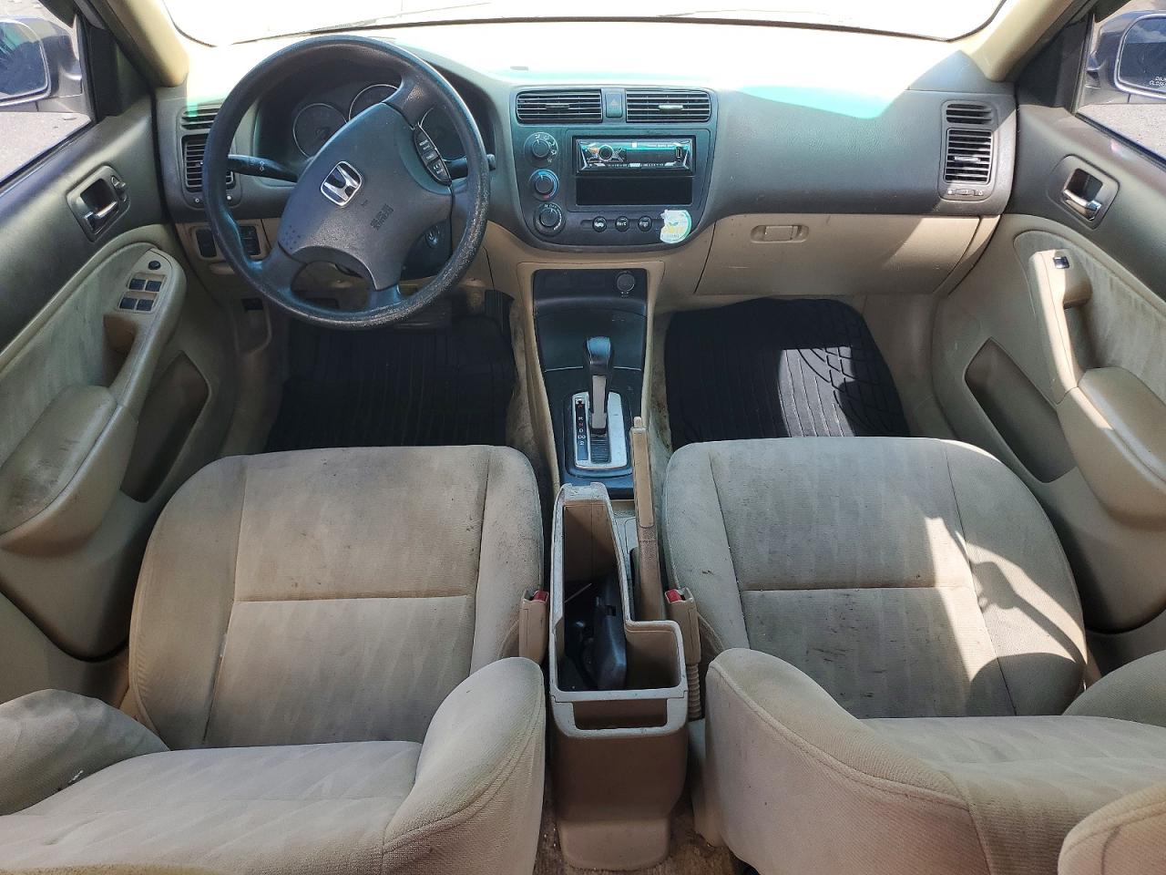 2005 Honda Civic Lx Tan vin: 2HGES16565H525934