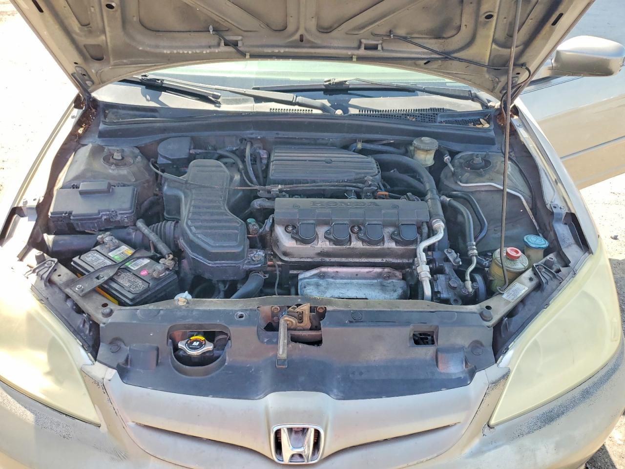 2005 Honda Civic Lx Tan vin: 2HGES16565H525934