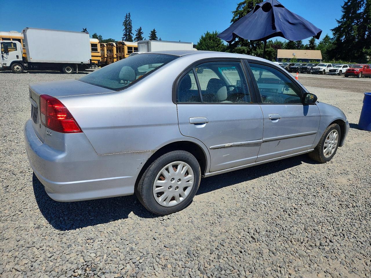2005 Honda Civic Lx Серебряный vin: 2HGES16565H548694