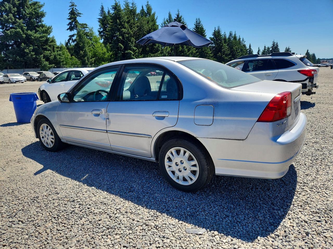 2005 Honda Civic Lx Серебряный vin: 2HGES16565H548694