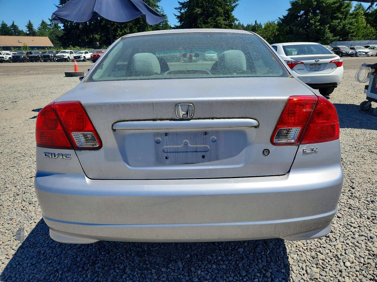 2005 Honda Civic Lx Серебряный vin: 2HGES16565H548694