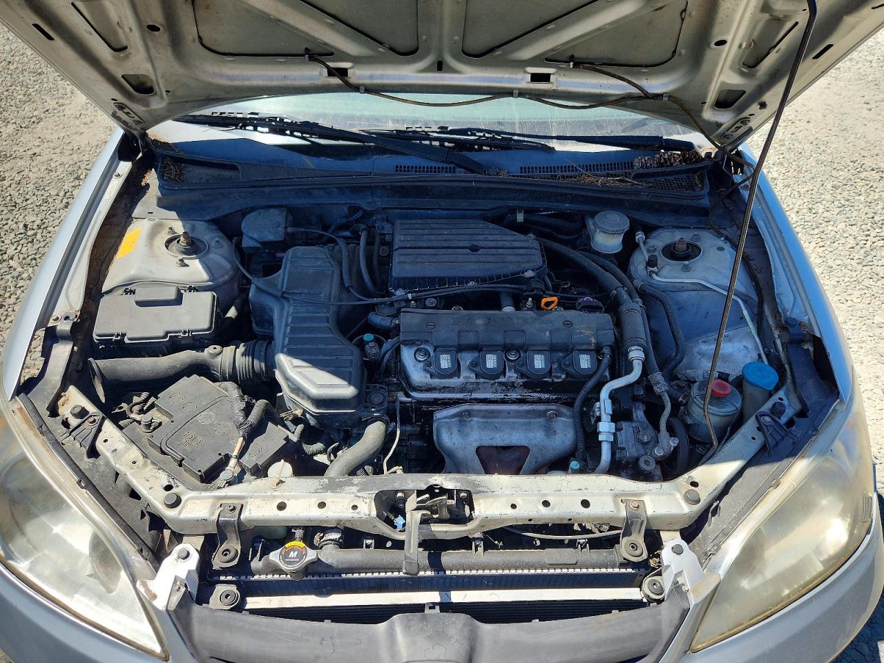 2005 Honda Civic Lx Серебряный vin: 2HGES16565H548694