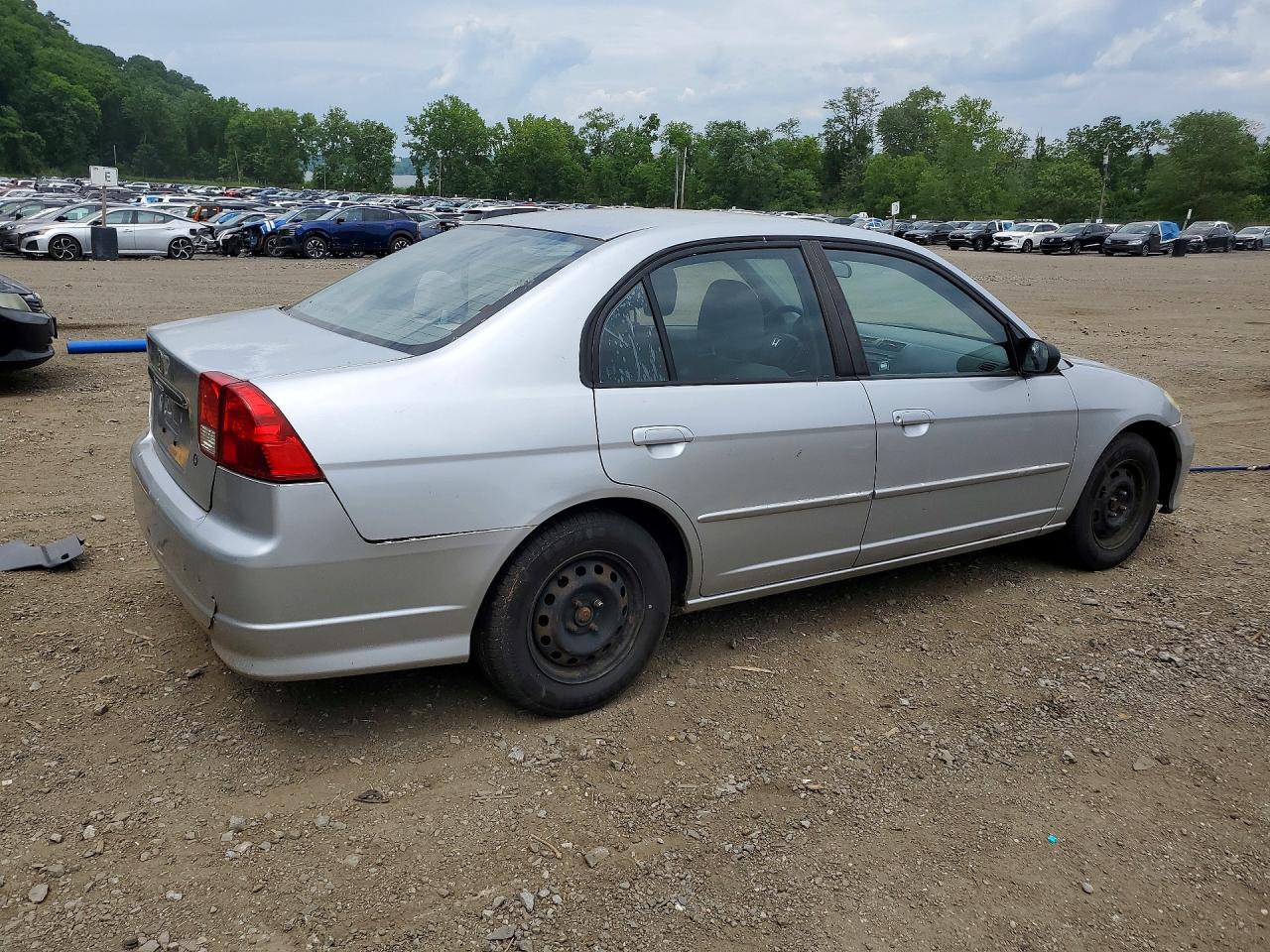 2005 Honda Civic Lx Серебряный vin: 2HGES16565H566631