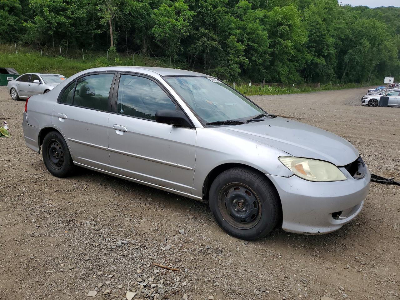 2005 Honda Civic Lx Серебряный vin: 2HGES16565H566631