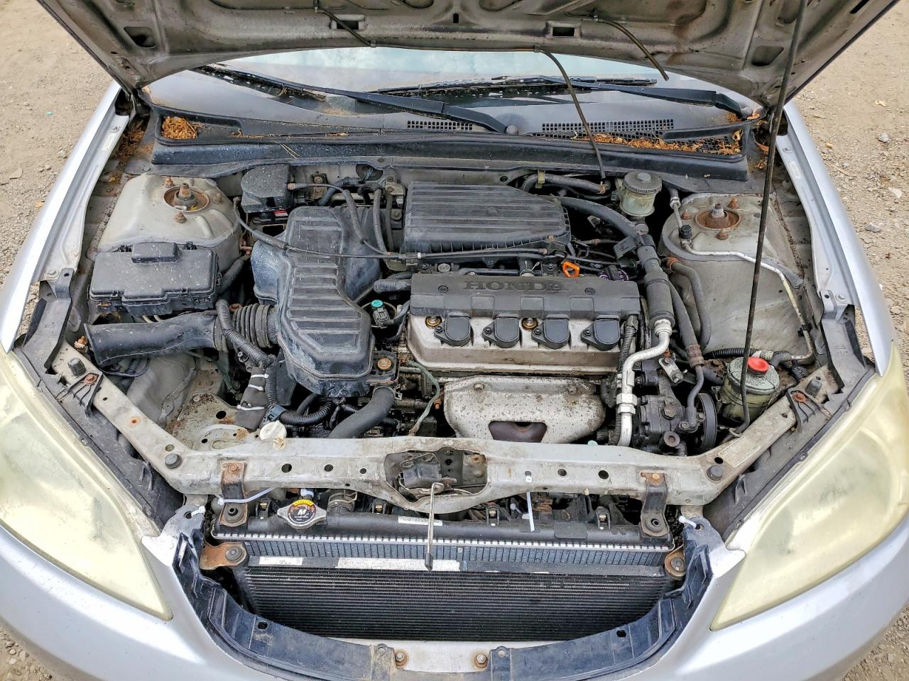 2005 Honda Civic Lx Серебряный vin: 2HGES16565H566631