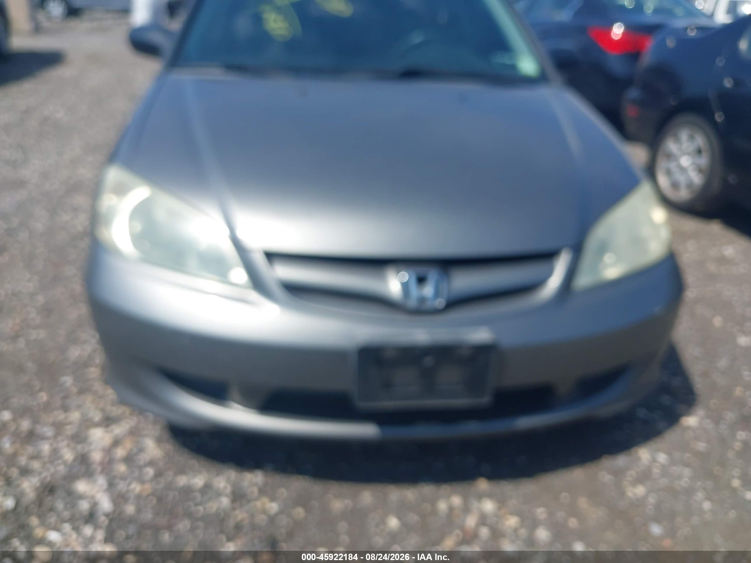 2005 Honda Civic Lx Silver vin: 2HGES16565H582263