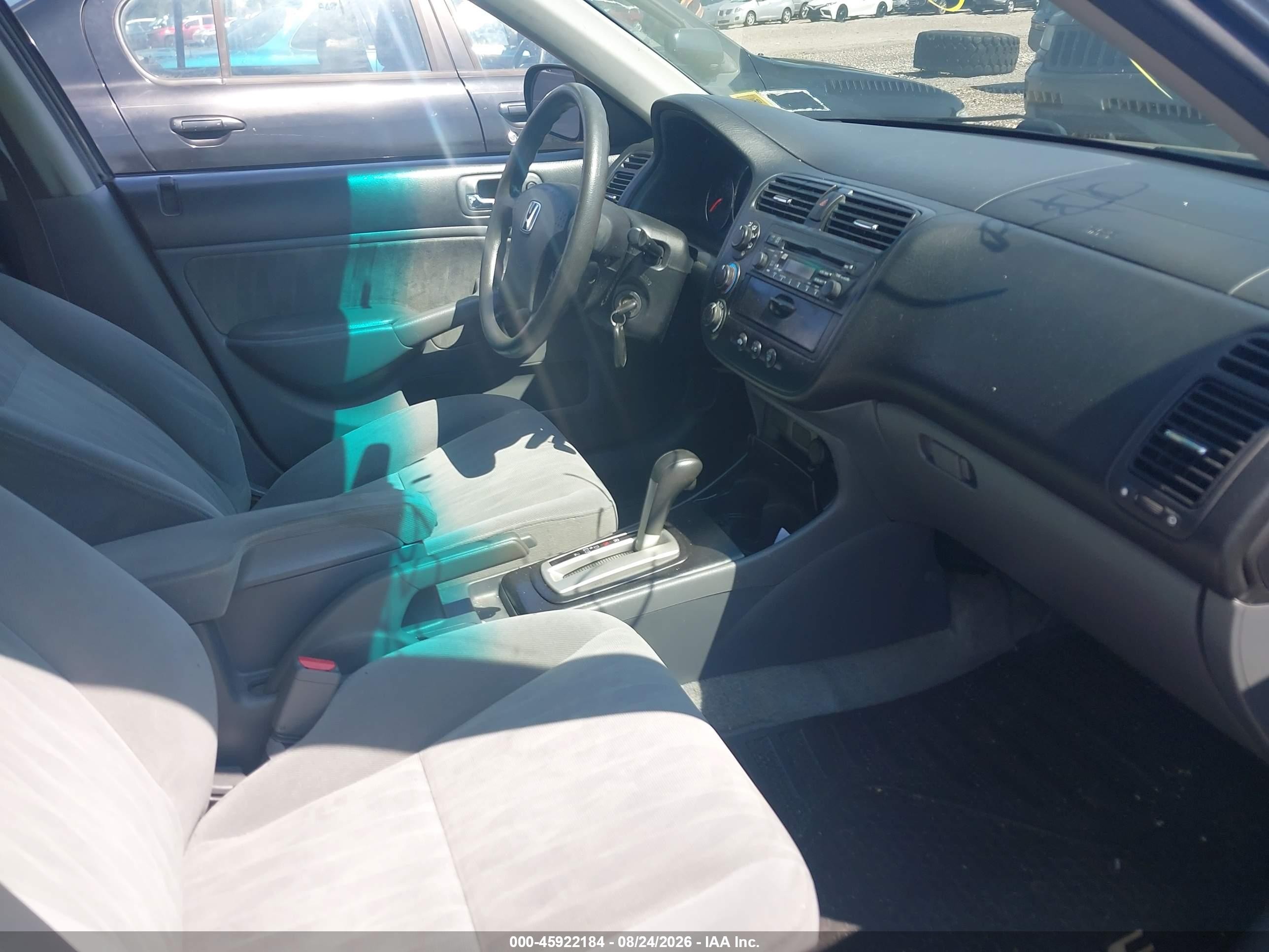 2005 Honda Civic Lx Silver vin: 2HGES16565H582263