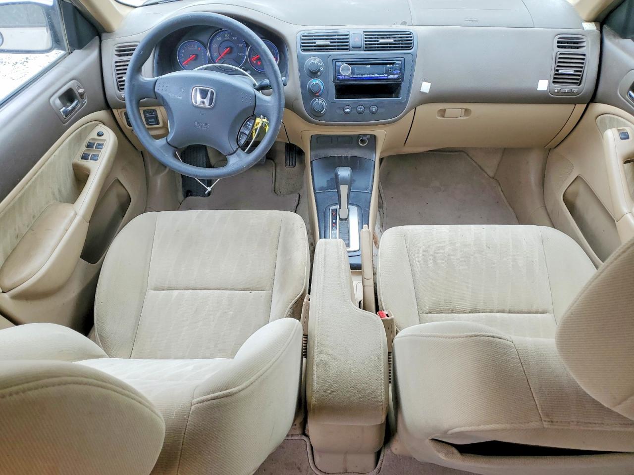 2005 Honda Civic Lx Tan vin: 2HGES16565H602060
