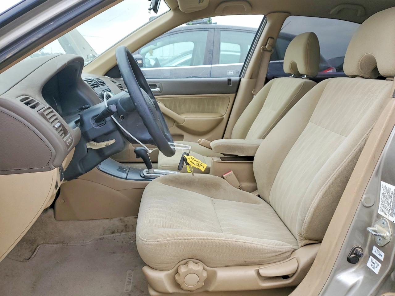 2005 Honda Civic Lx Tan vin: 2HGES16565H602060