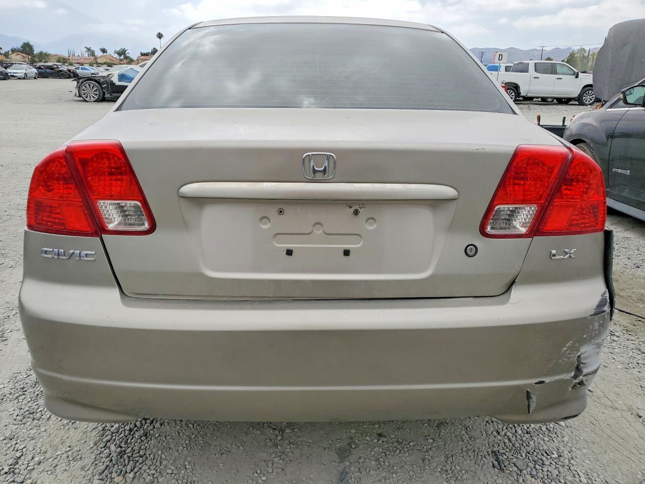 2005 Honda Civic Lx Tan vin: 2HGES16565H602060
