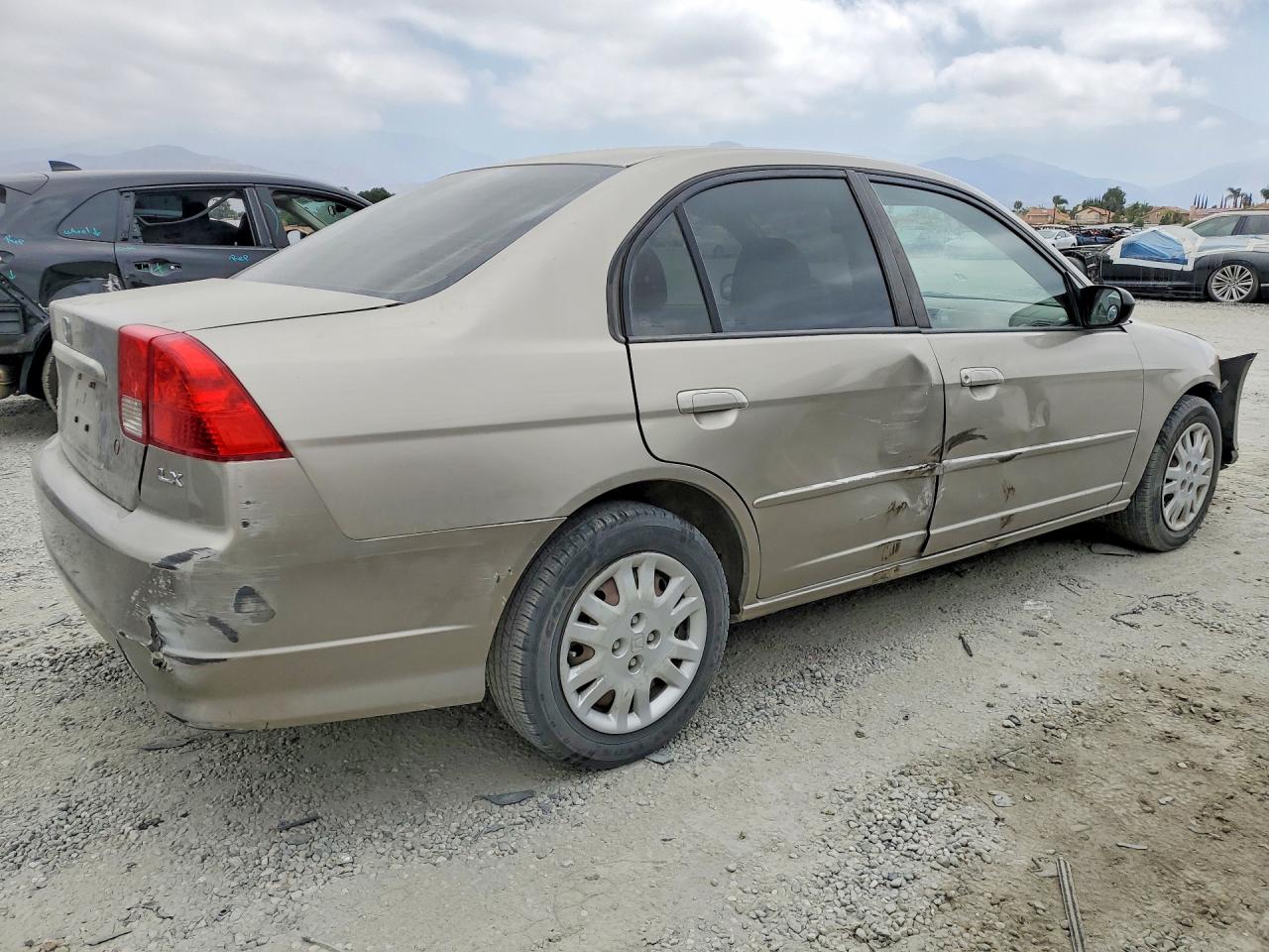 2005 Honda Civic Lx Tan vin: 2HGES16565H602060