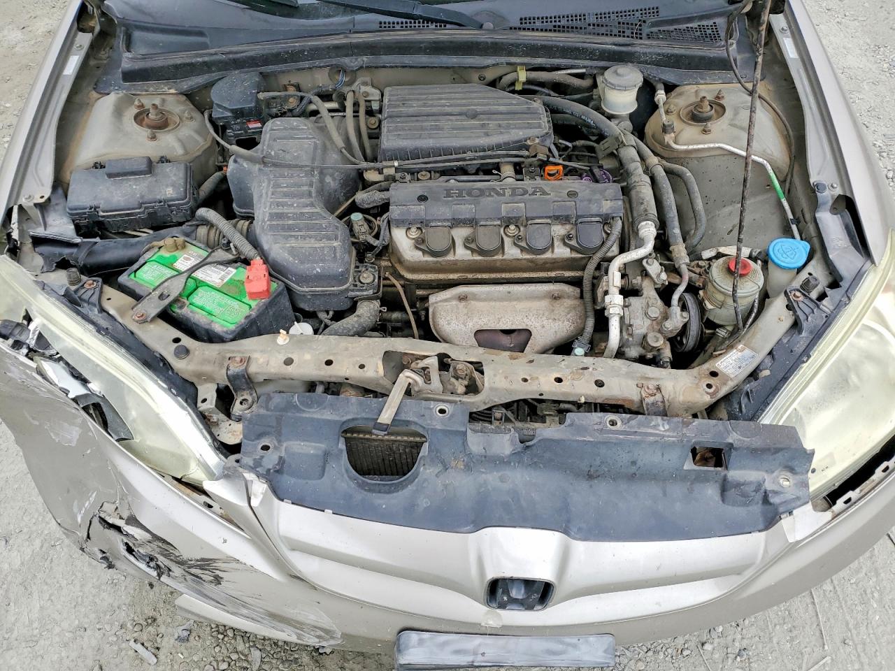 2005 Honda Civic Lx Tan vin: 2HGES16565H602060