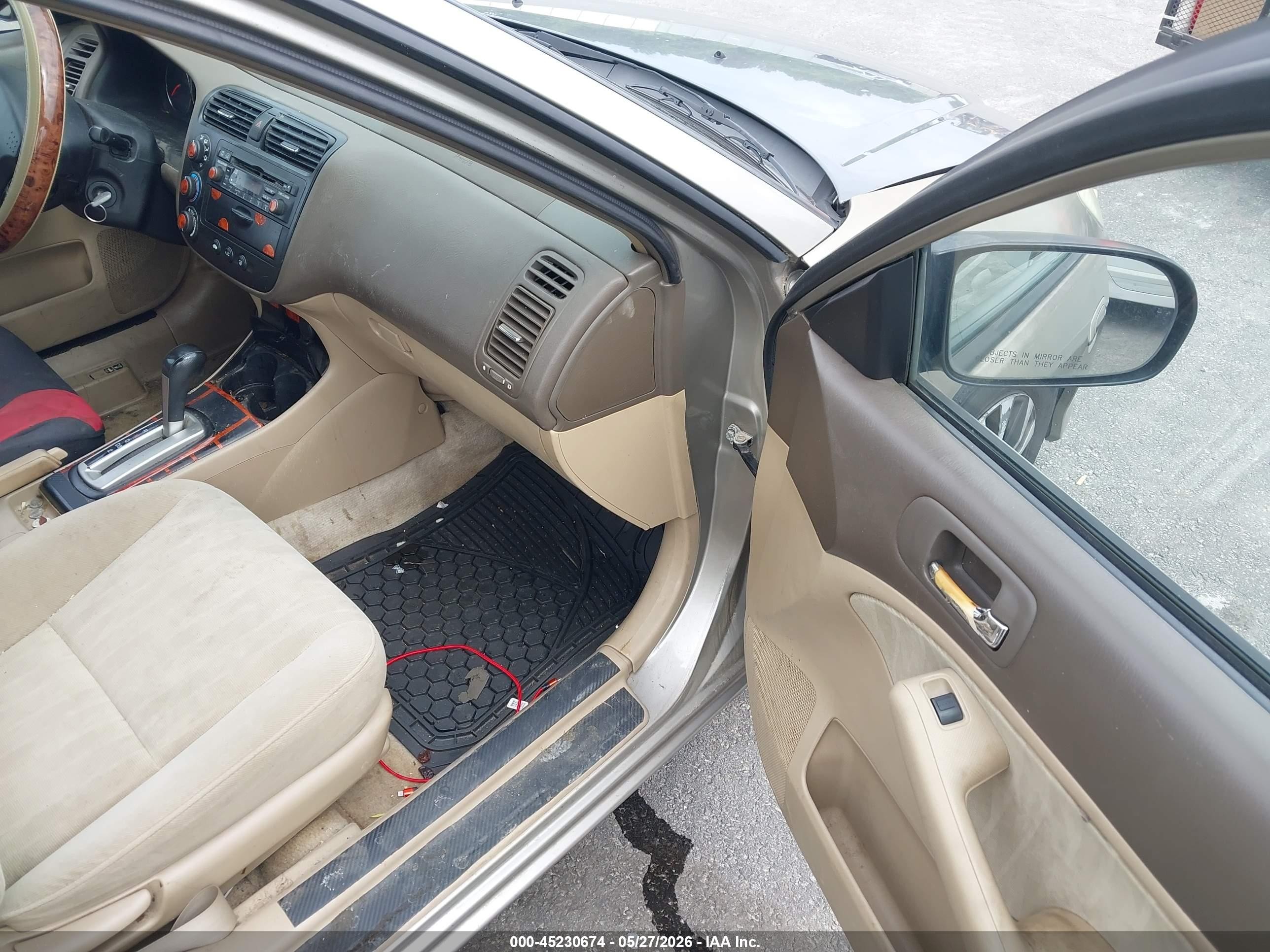 2005 Honda Civic Lx Tan vin: 2HGES16565H604259
