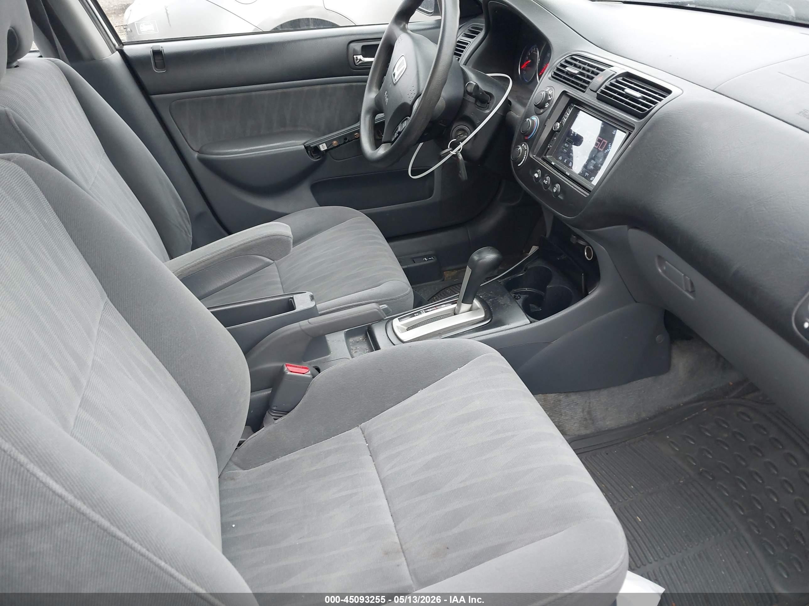 2005 Honda Civic Lx Белый vin: 2HGES16565H615438