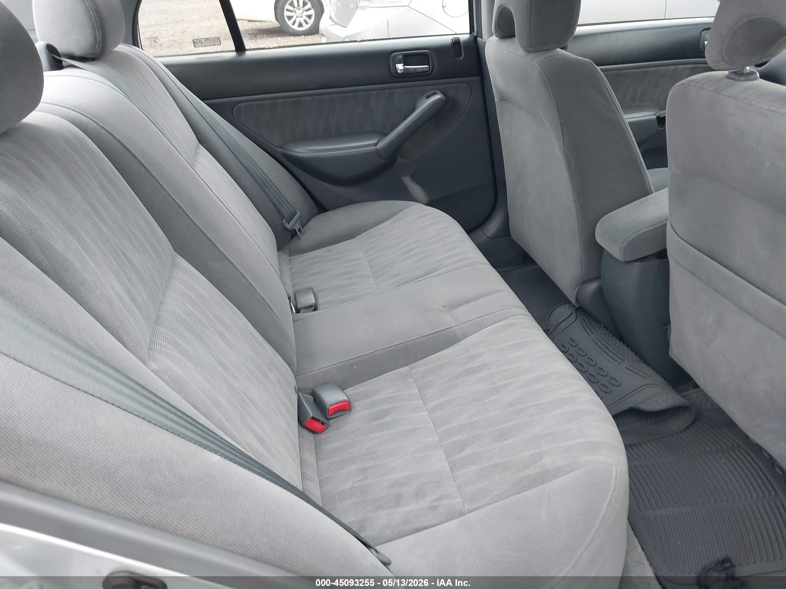 2005 Honda Civic Lx Белый vin: 2HGES16565H615438