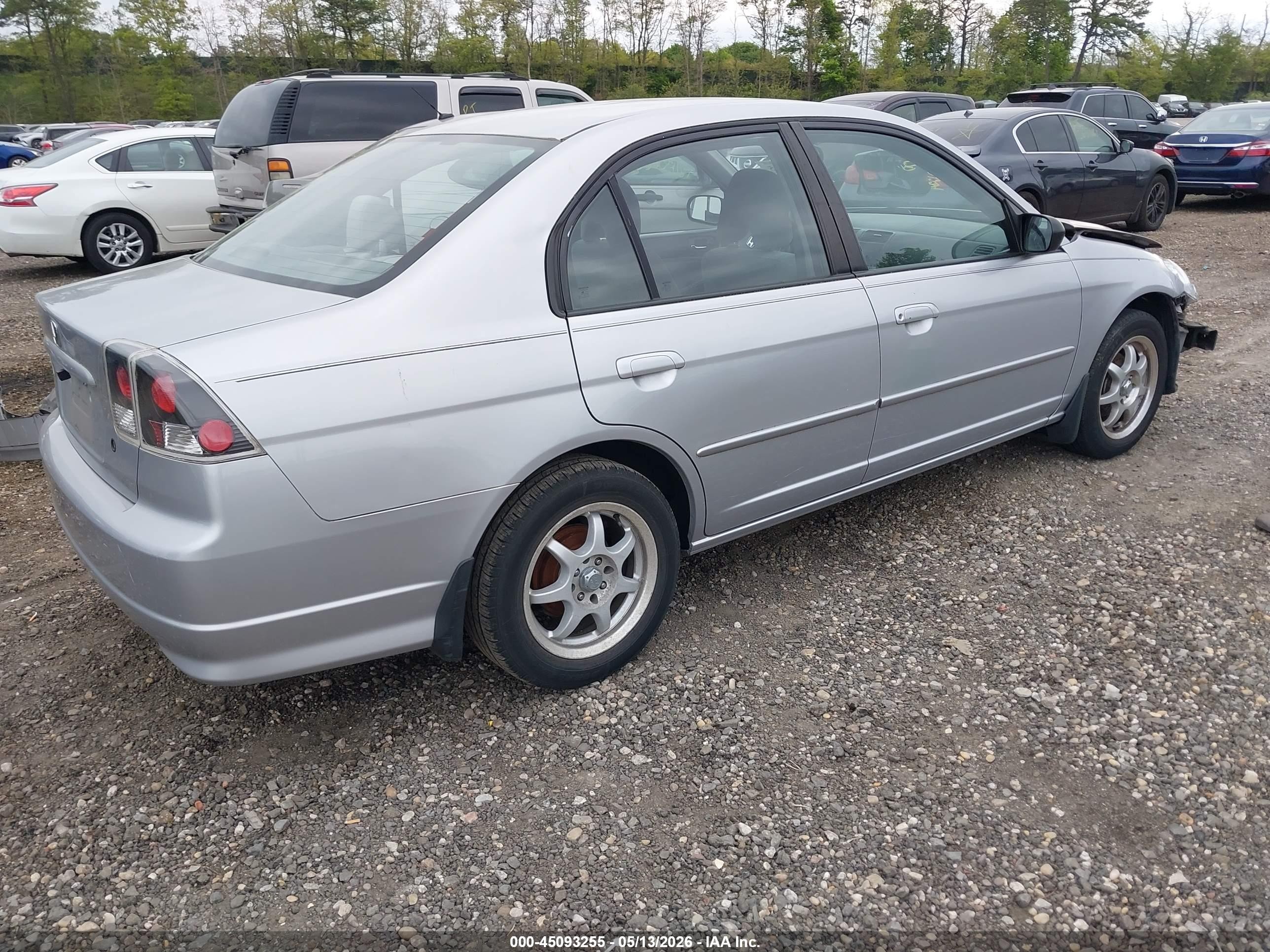 2005 Honda Civic Lx Белый vin: 2HGES16565H615438